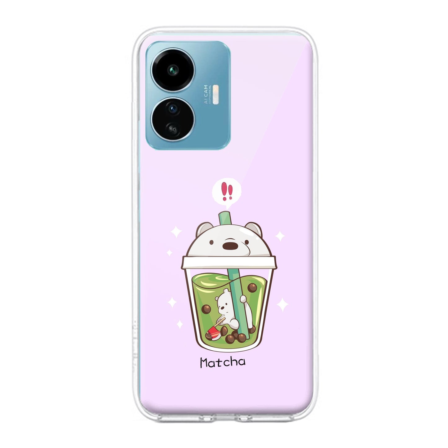 Cartoon Matcha Tea We Bare Bears Silicon Case For iQOO ShopOnCliQ