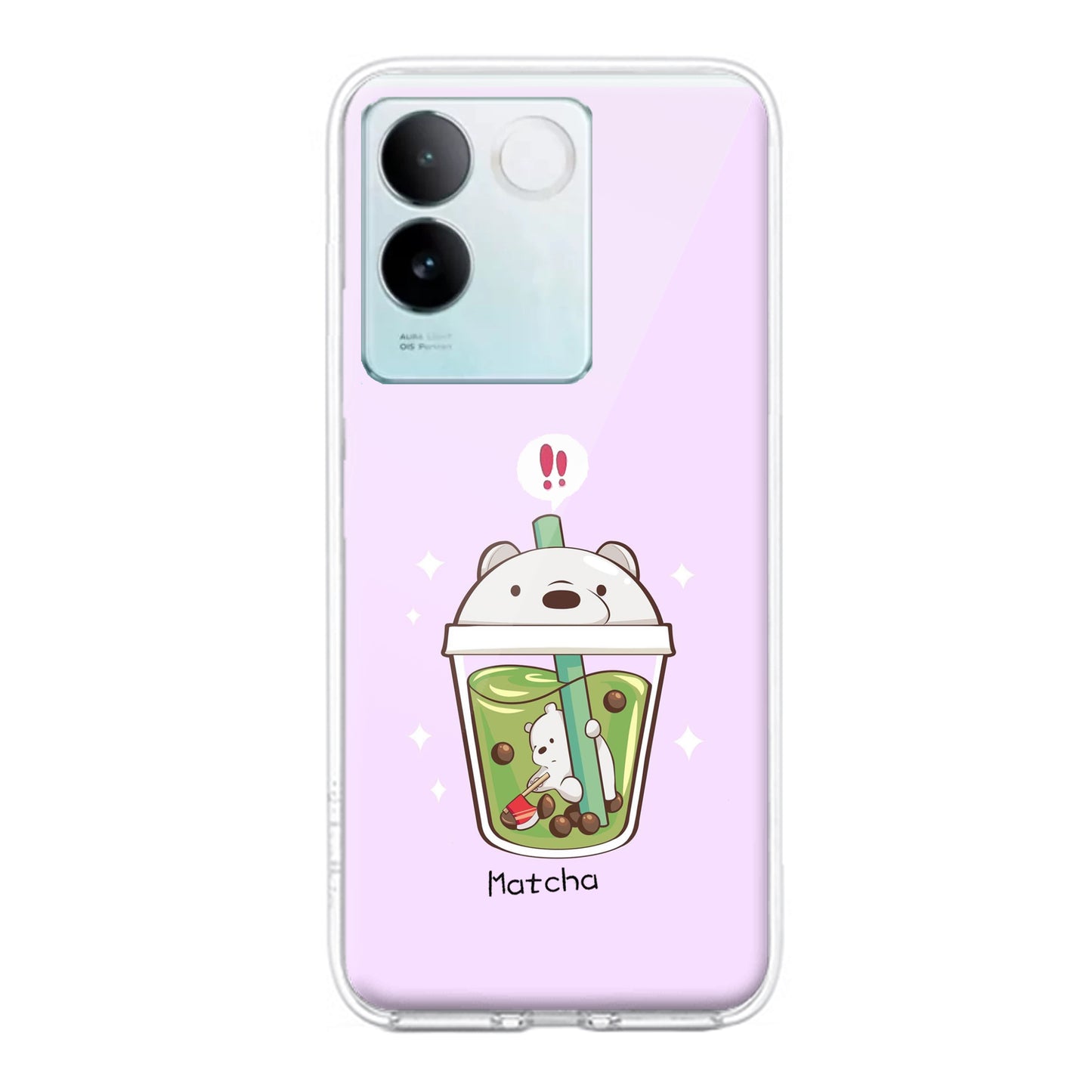 Cartoon Matcha Tea We Bare Bears Silicon Case For iQOO ShopOnCliQ