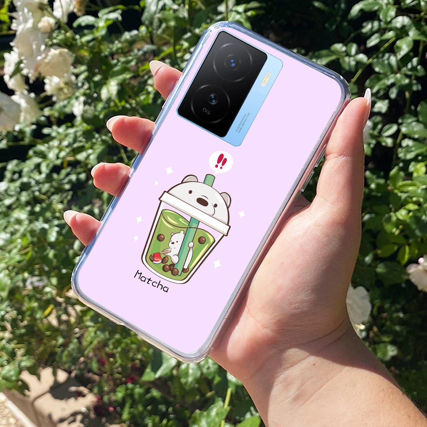 Cartoon Matcha Tea We Bare Bears Silicon Case For iQOO ShopOnCliQ