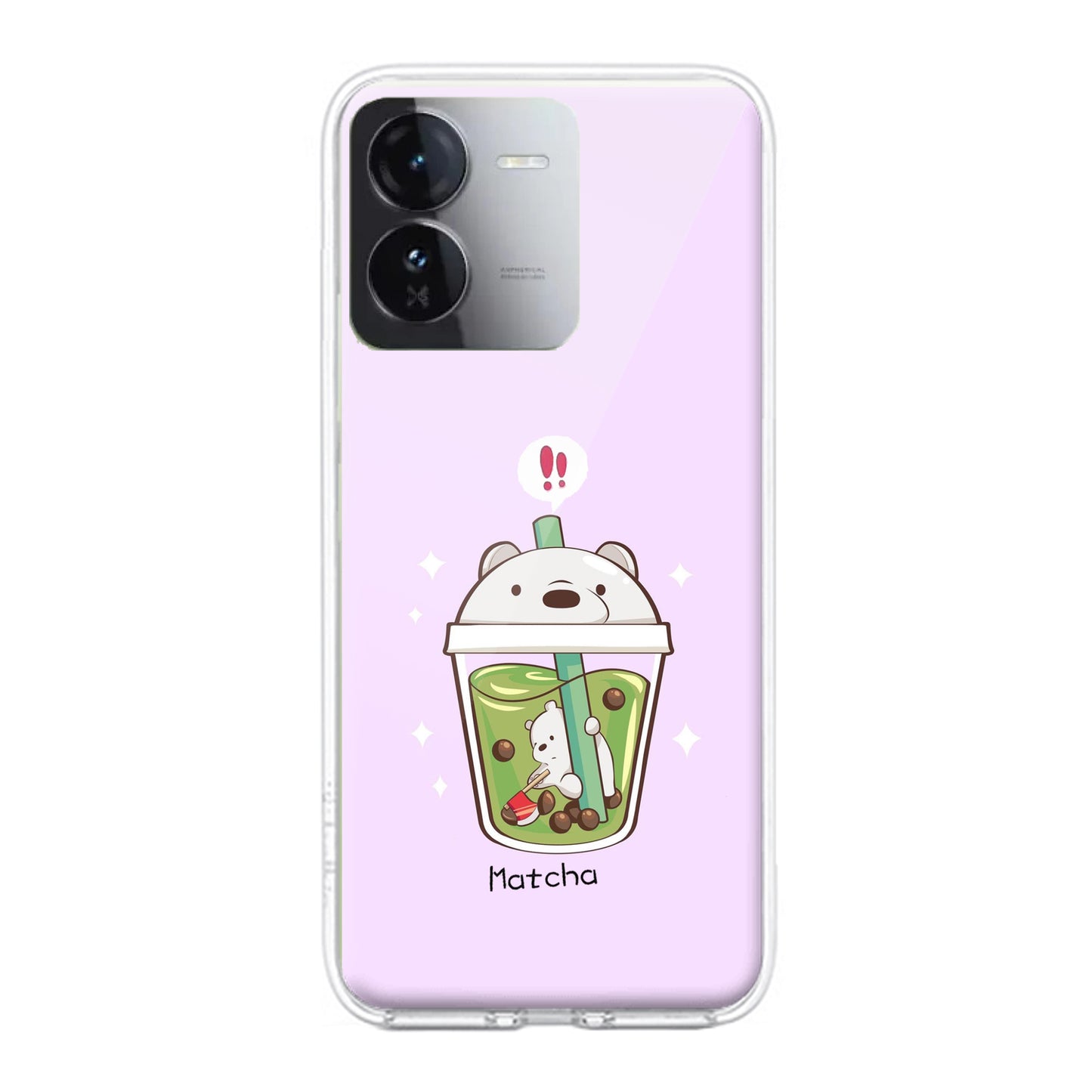 Cartoon Matcha Tea We Bare Bears Silicon Case For iQOO ShopOnCliQ