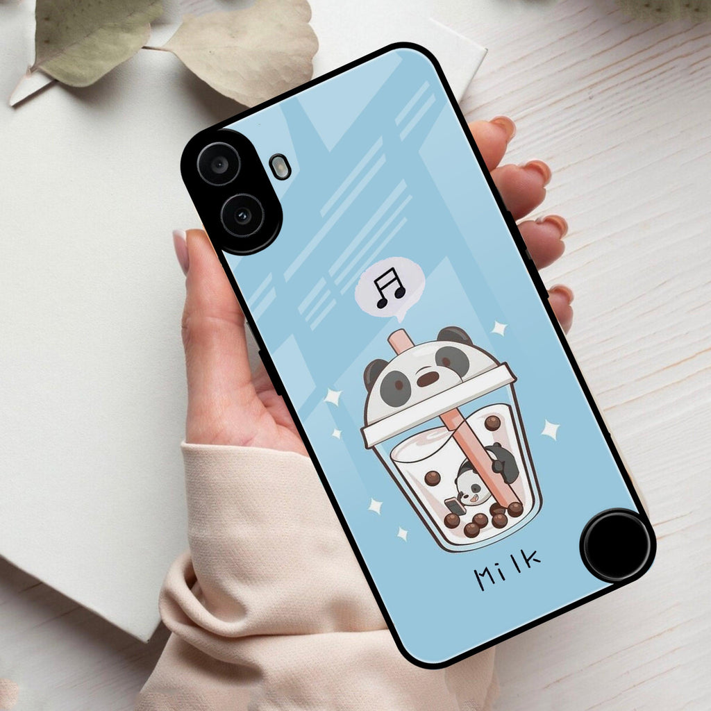 Cartoon Milk Tea We Bare Bears Glossy Metal Case Cover For Nothing - ShopOnCliQ