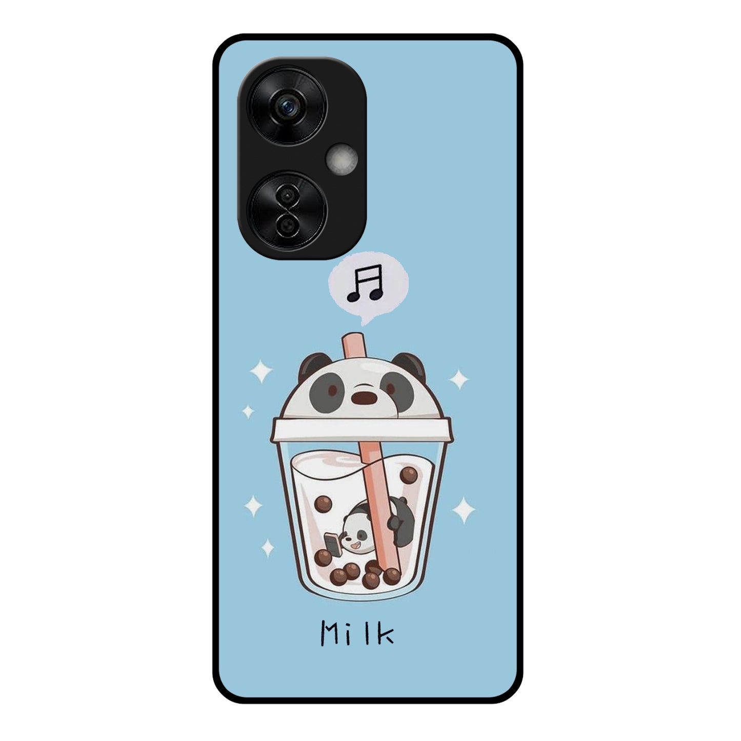 Cartoon Milk Tea We Bare Bears Glossy Metal Case Cover For OnePlus ShopOnCliQ