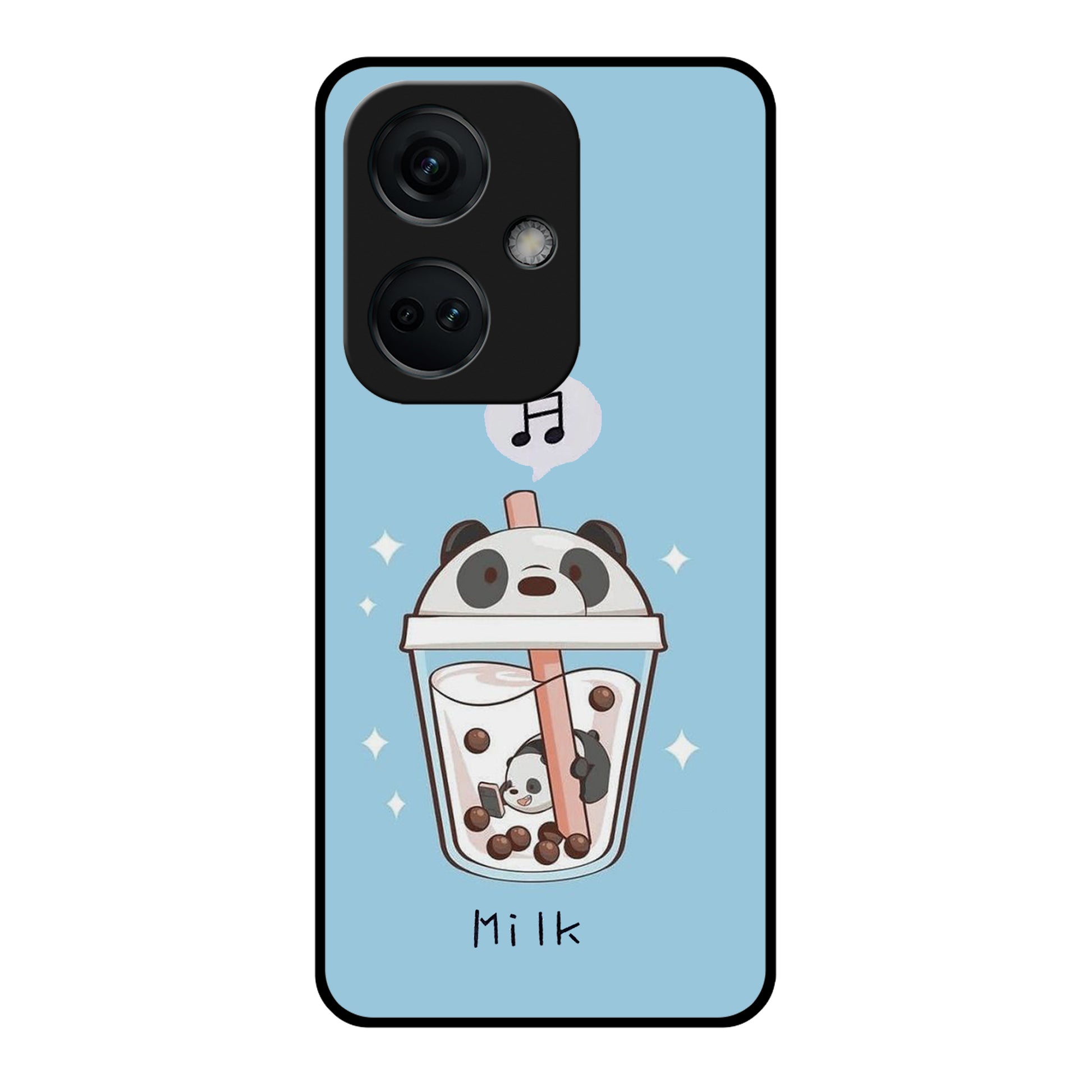 Cartoon Milk Tea We Bare Bears Glossy Metal Case Cover For OnePlus ShopOnCliQ