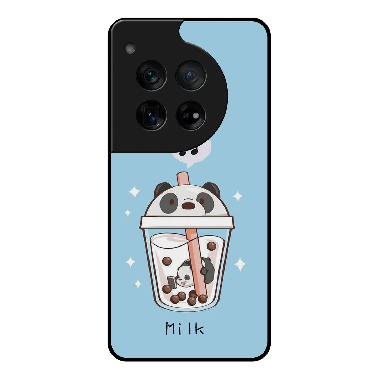 Cartoon Milk Tea We Bare Bears Glossy Metal Case Cover For OnePlus ShopOnCliQ