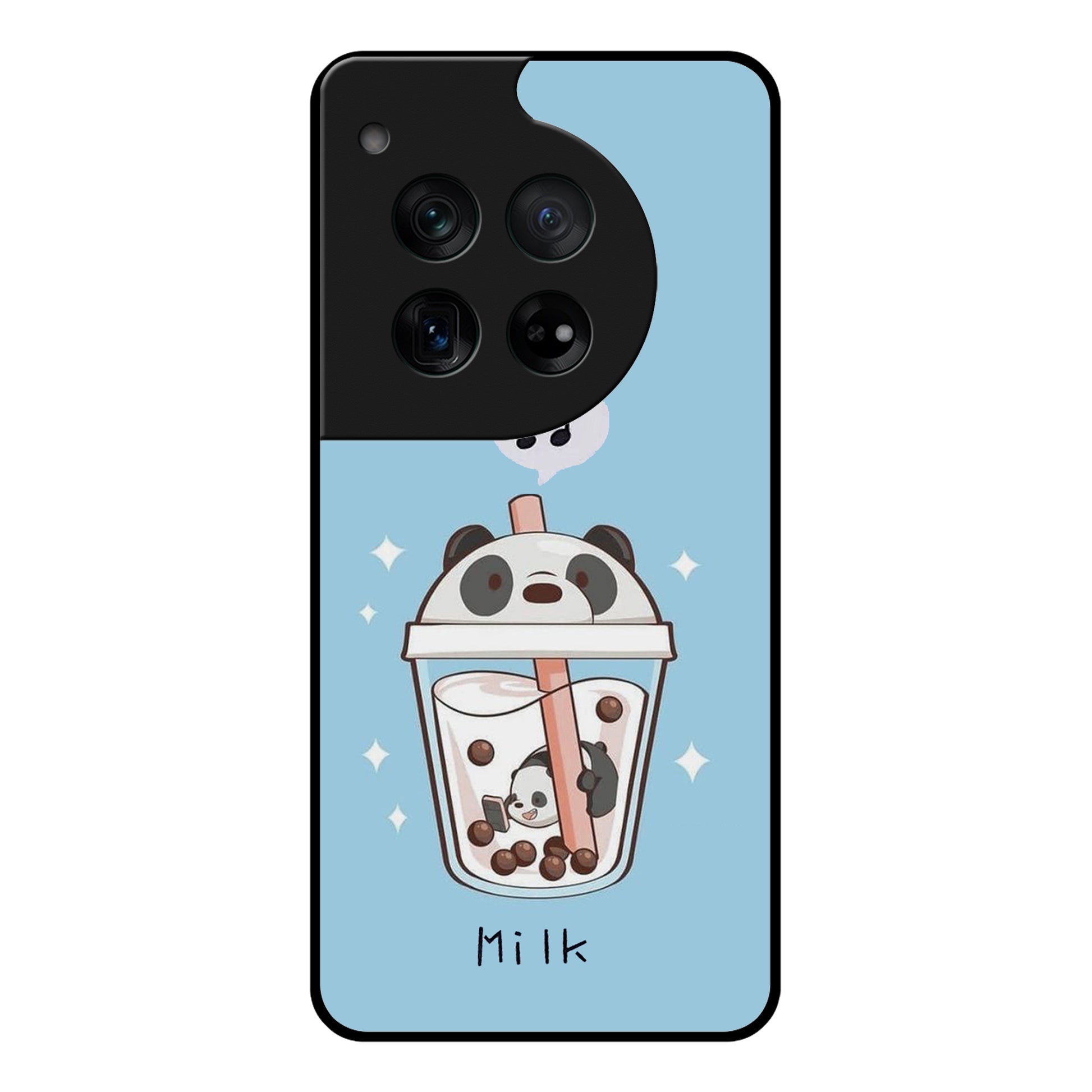 Cartoon Milk Tea We Bare Bears Glossy Metal Case Cover For OnePlus ShopOnCliQ