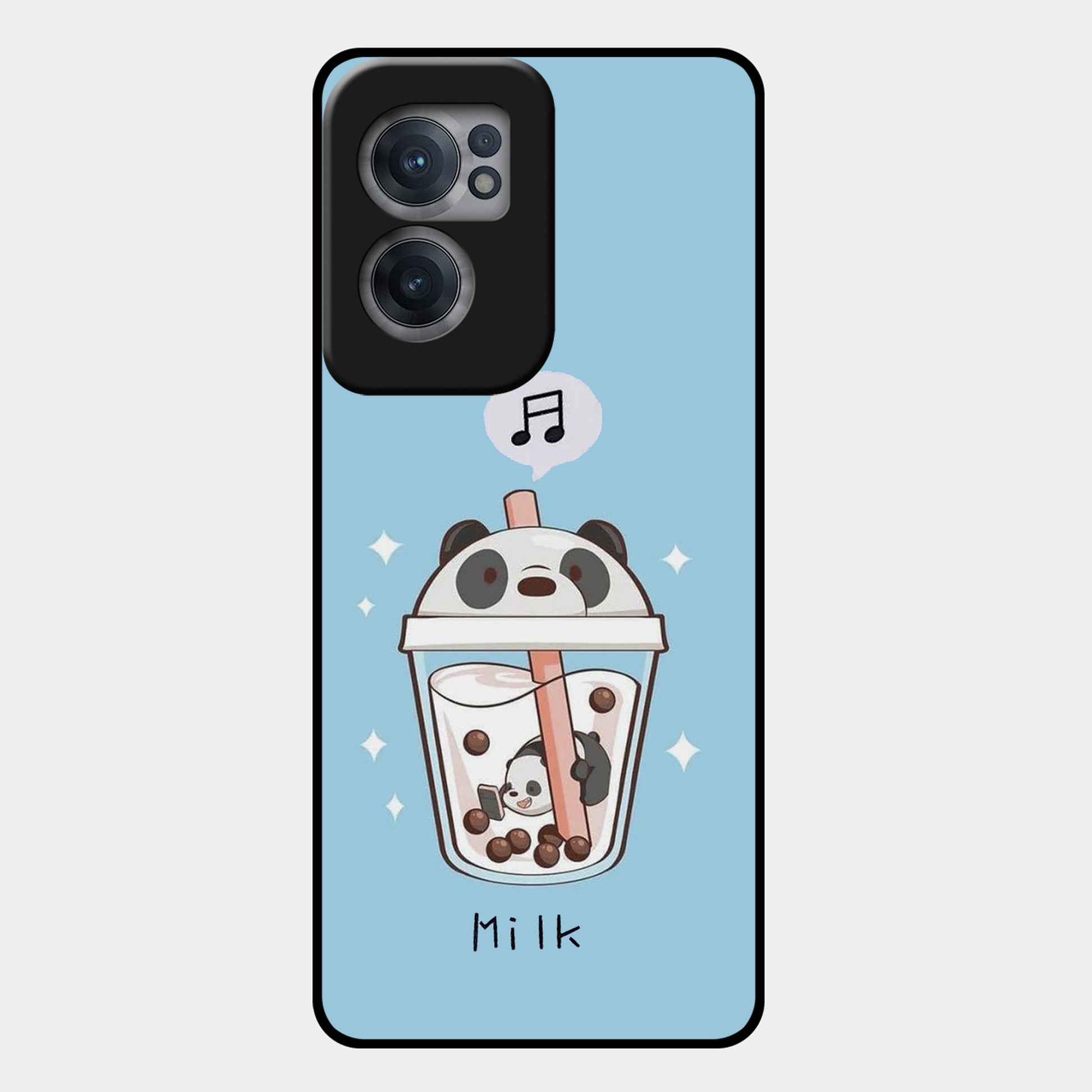 Cartoon Milk Tea We Bare Bears Glossy Metal Case Cover For OnePlus ShopOnCliQ