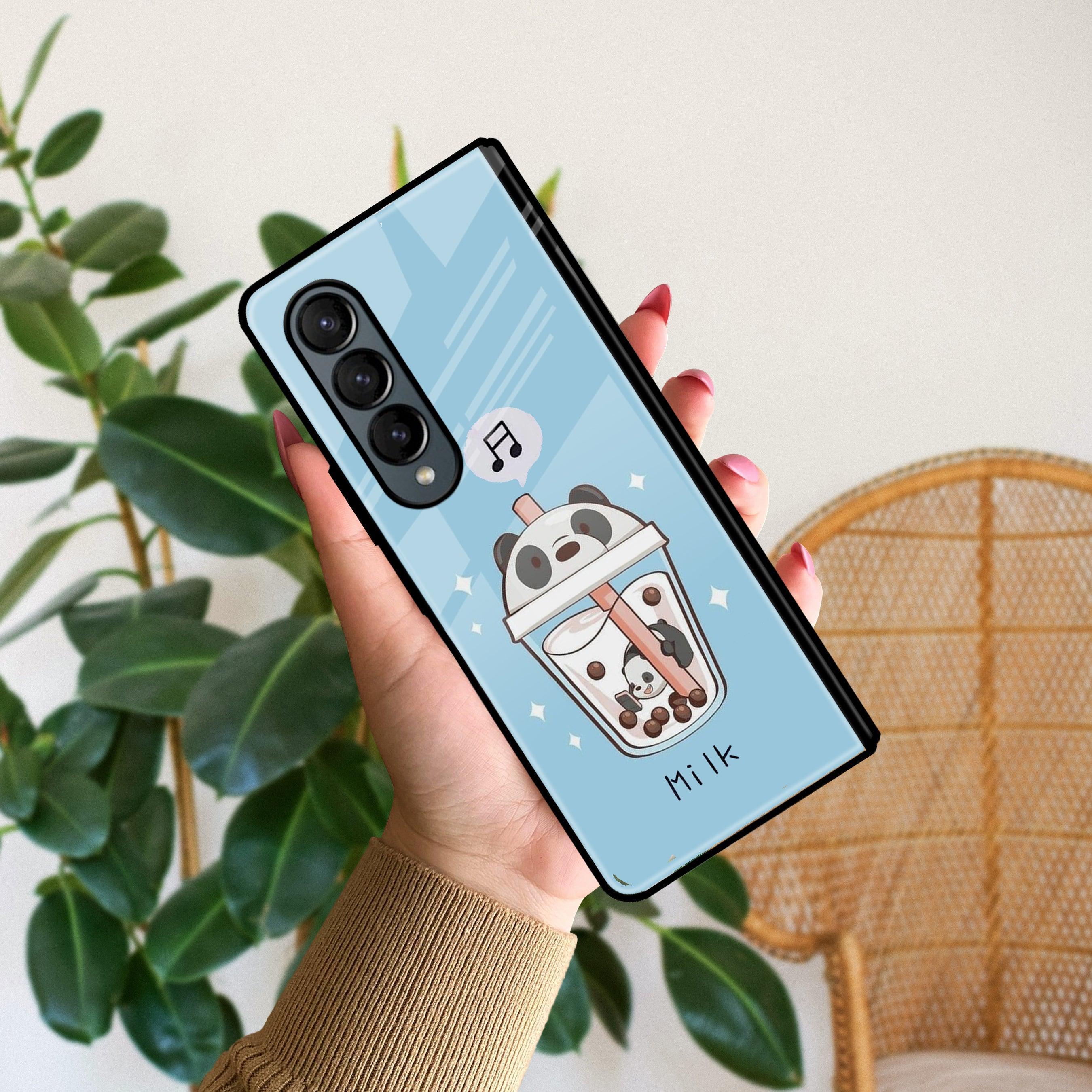 Cartoon Milk Tea We Bare Bears Glossy Metal Case Cover For Samsung - ShopOnCliQ