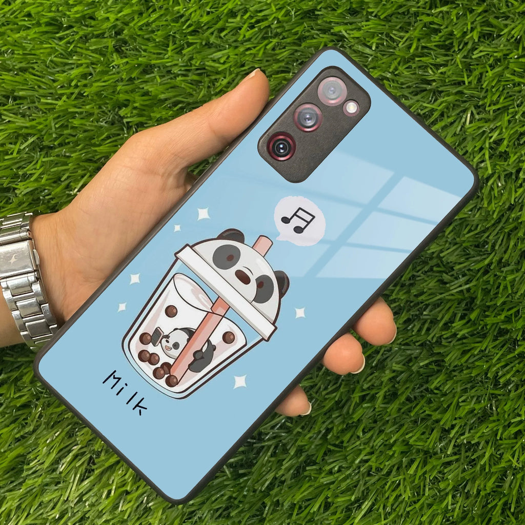 Cartoon Milk Tea We Bare Bears Glossy Metal Case Cover For Samsung - ShopOnCliQ
