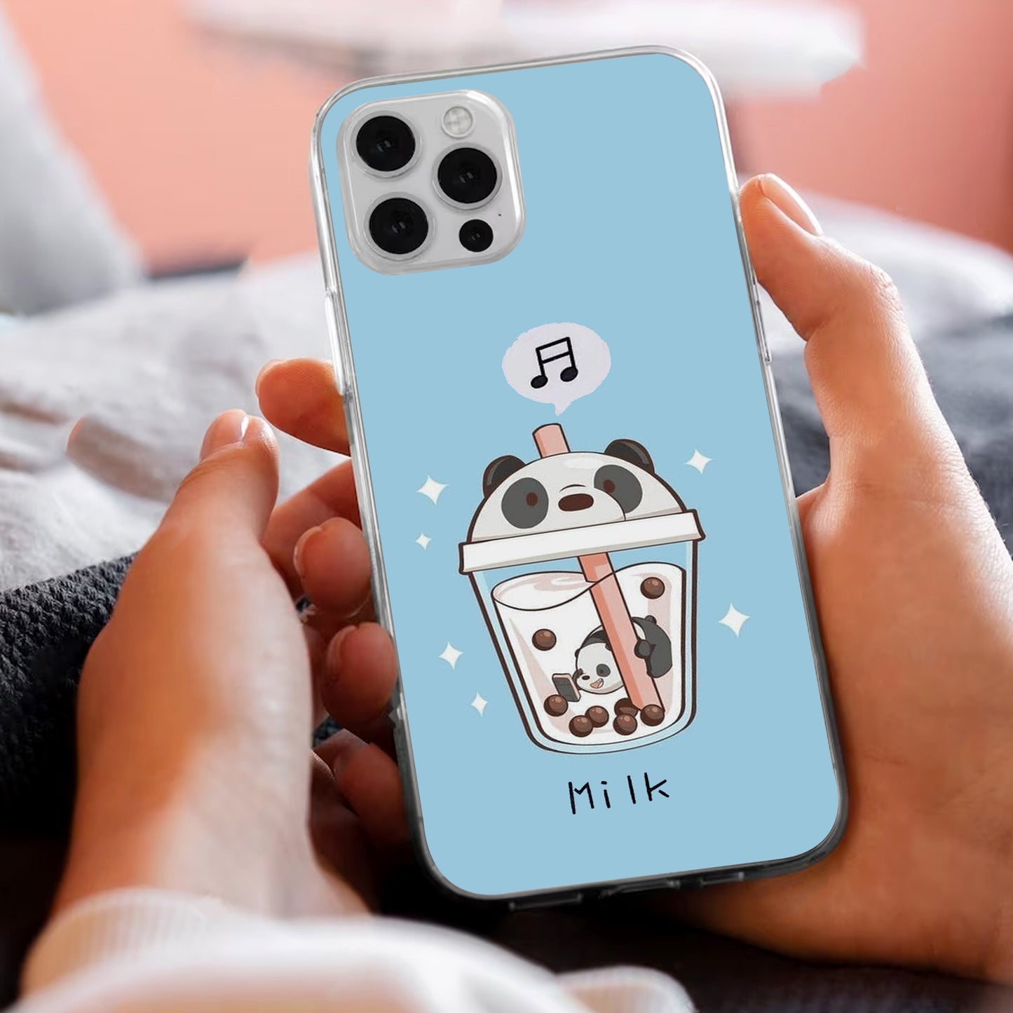 Cartoon Milk Tea We Bare Bears Silicon Case For Motorola ShopOnCliQ