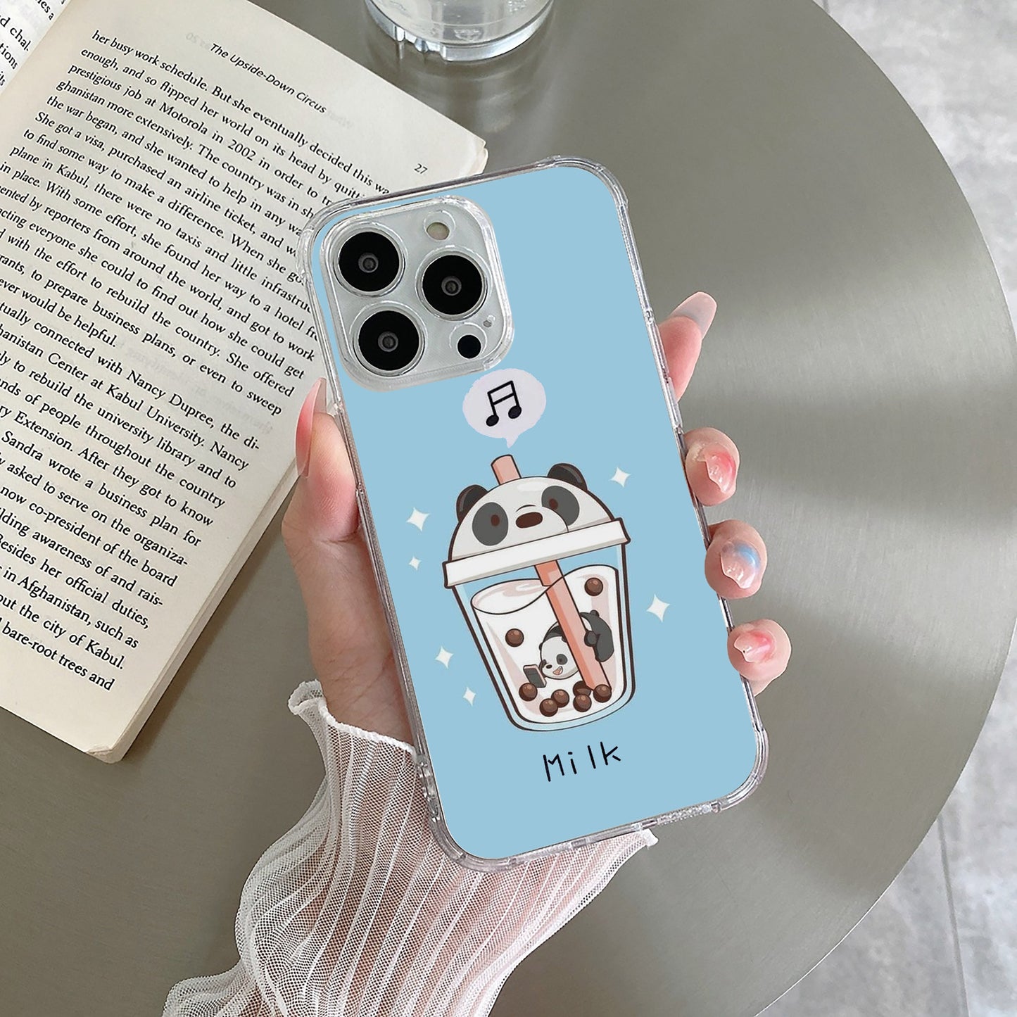 Cartoon Milk Tea We Bare Bears Silicon Case For Motorola ShopOnCliQ