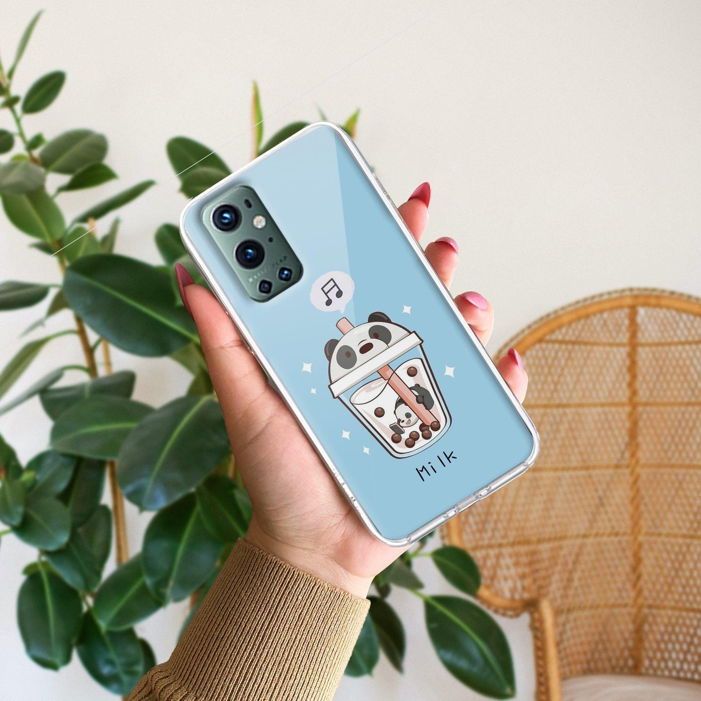 Cartoon Milk Tea We Bare Bears Silicon Case For OnePlus