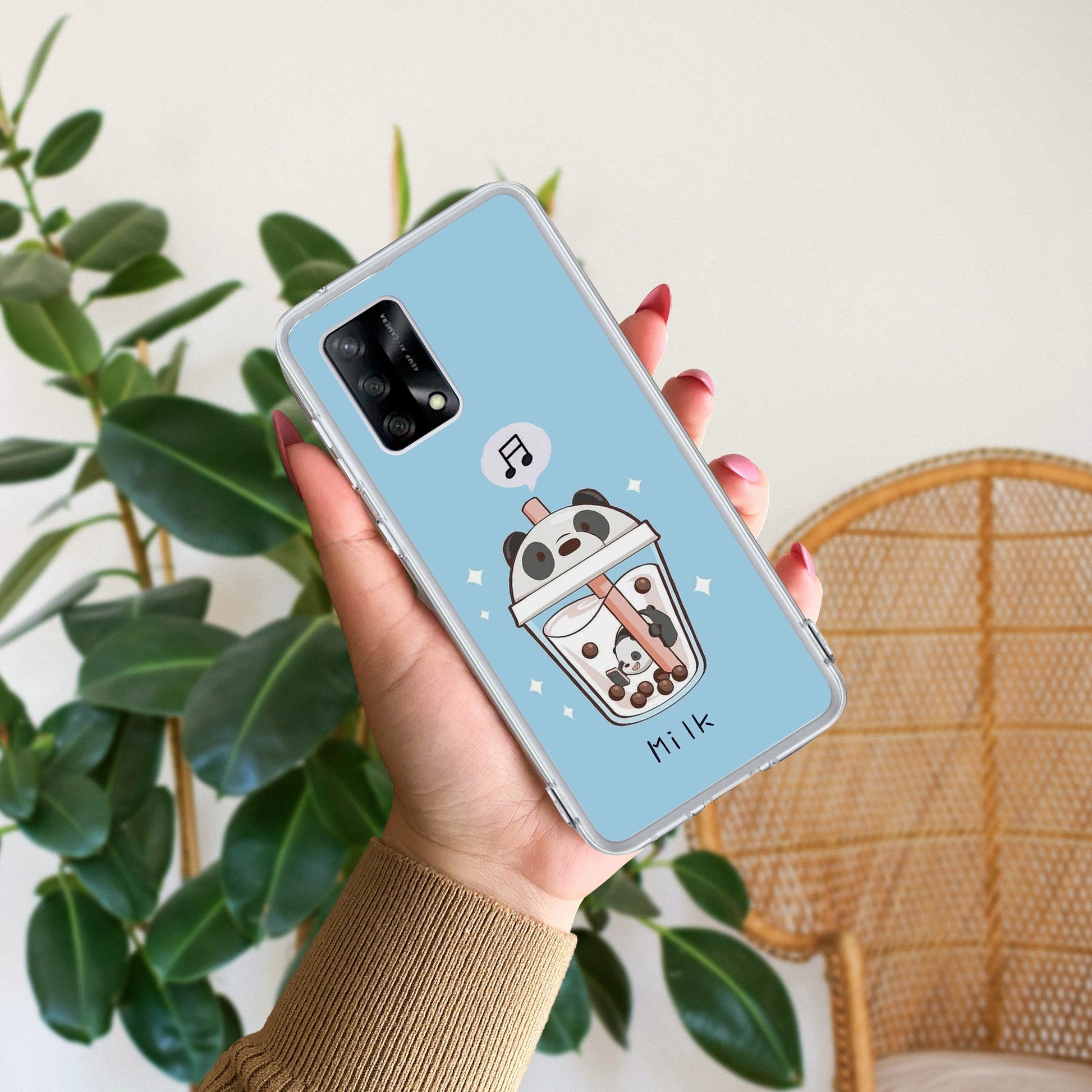 Cartoon Milk Tea We Bare Bears Silicon Case For Oppo ShopOnCliQ