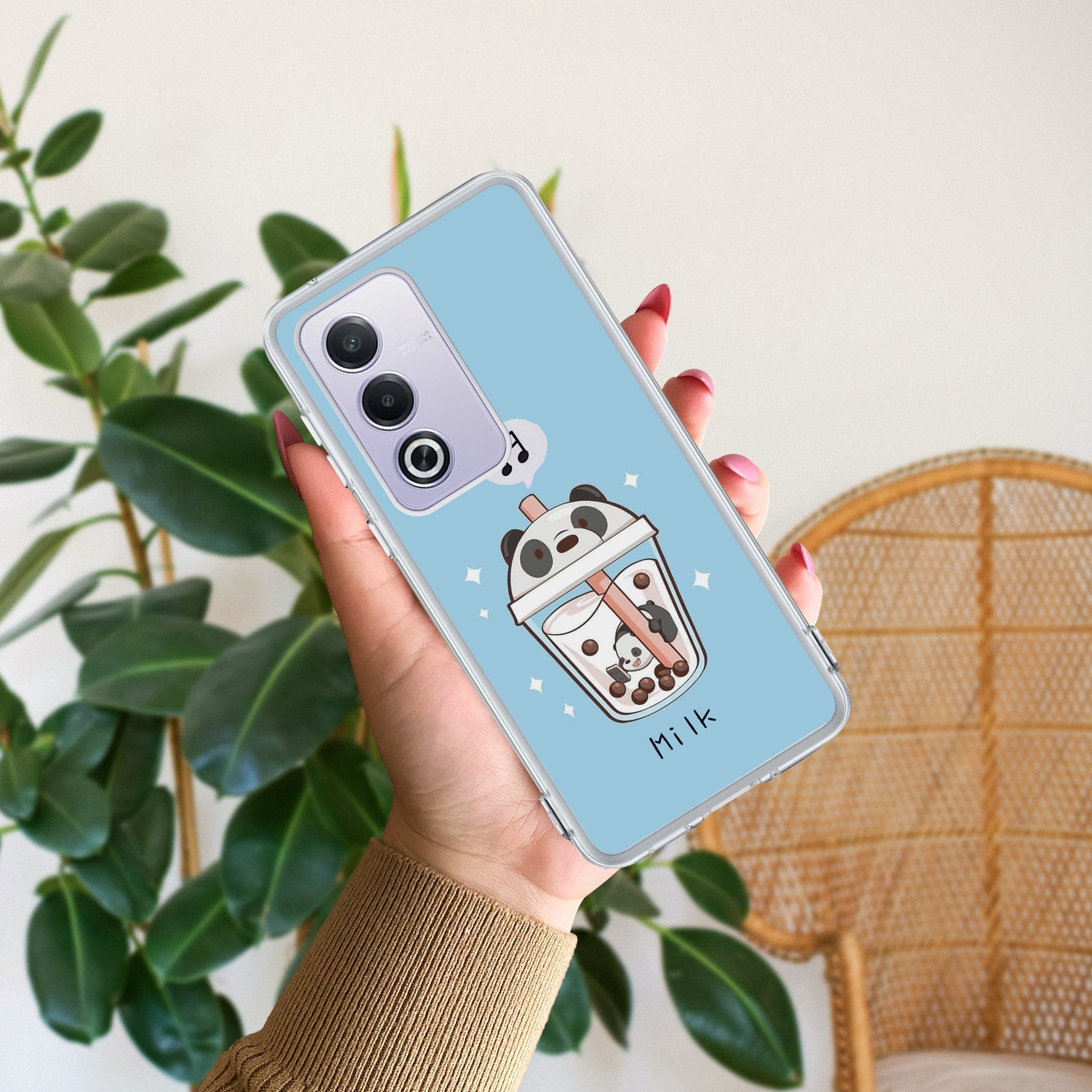 Cartoon Milk Tea We Bare Bears Silicon Case For Oppo ShopOnCliQ