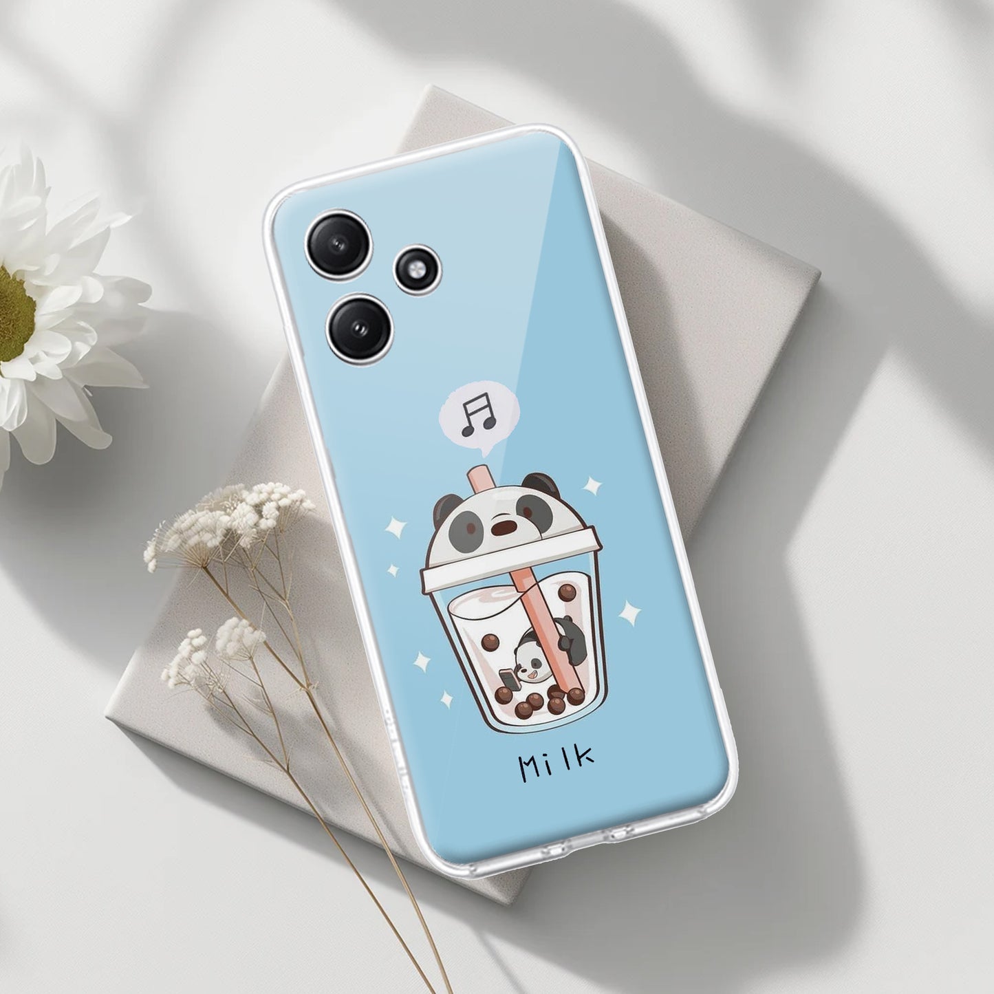 Cartoon Milk Tea We Bare Bears Silicon Case For Poco ShopOnCliQ