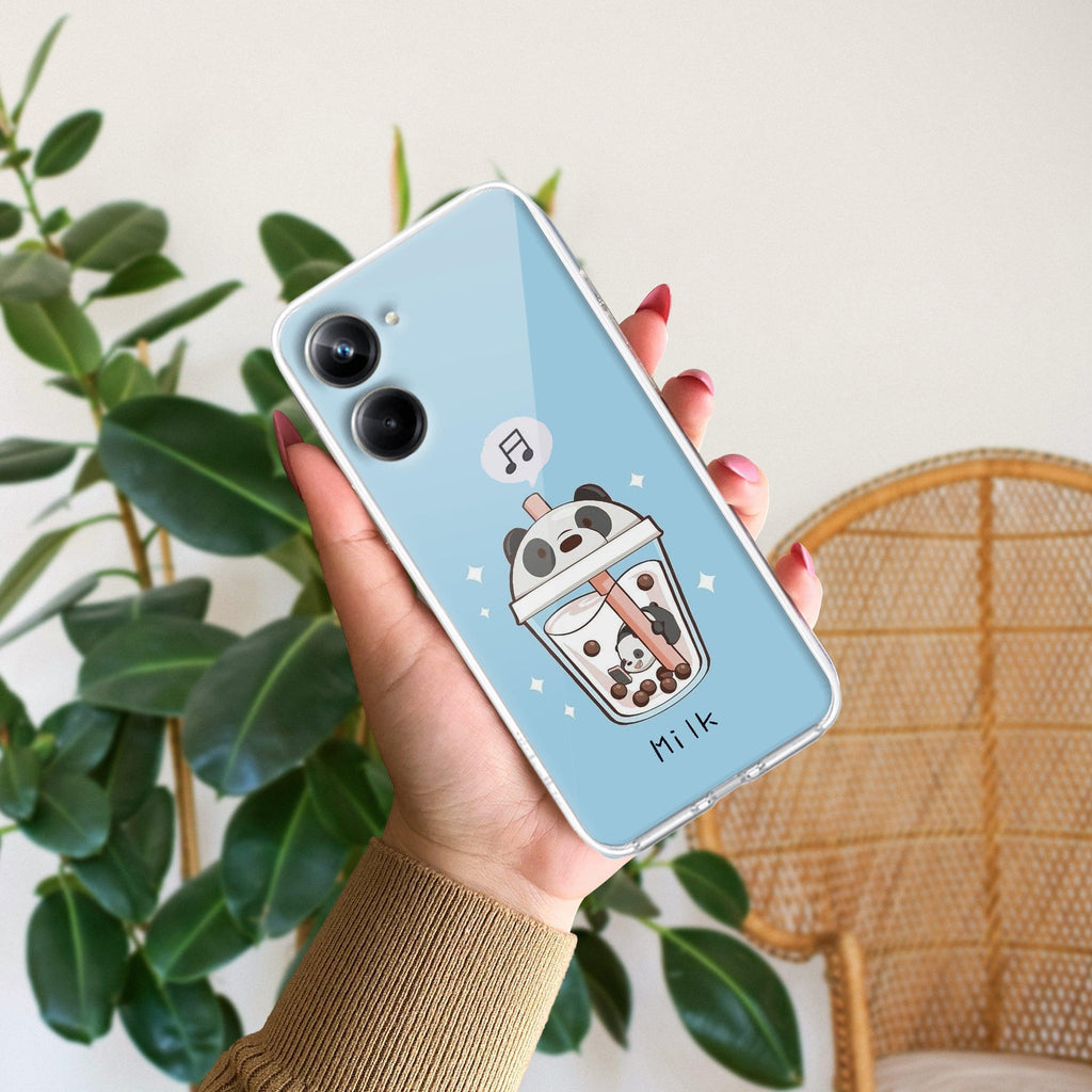 Cartoon Milk Tea We Bare Bears Silicon Case For Realme C67 5G