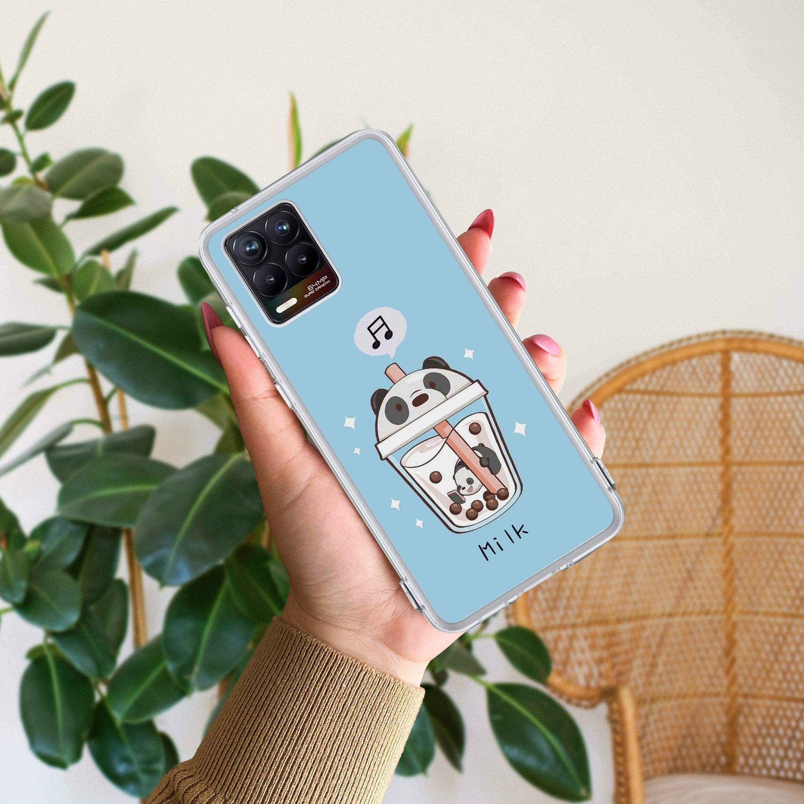 Cartoon Milk Tea We Bare Bears Silicon Case For Realme Narzo N65 5G