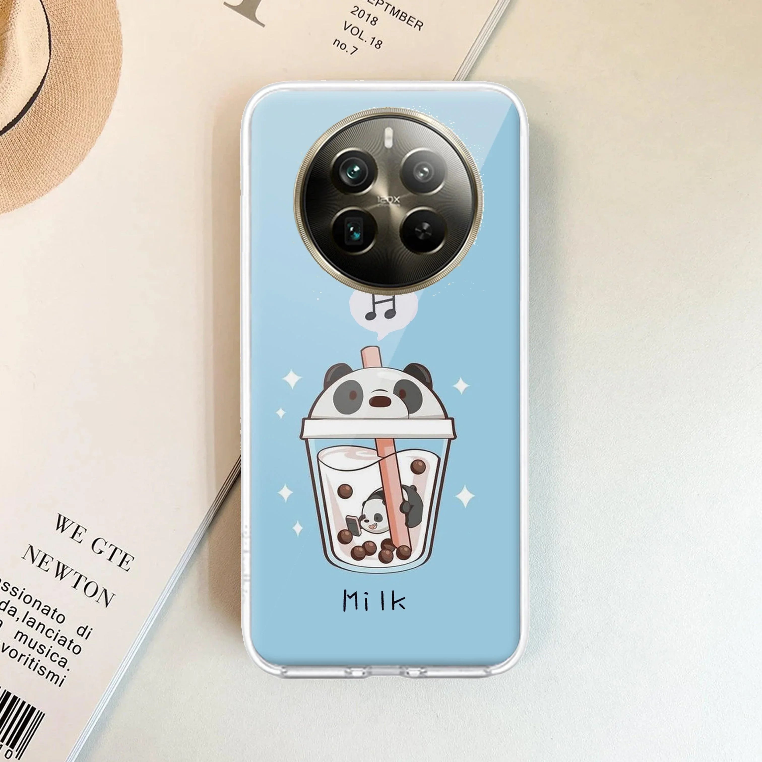 Cartoon Milk Tea We Bare Bears Silicon Case For Realme Narzo 60 5G