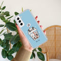 Cartoon Milk Tea We Bare Bears Silicon Case For Samsung Galaxy S22 Plus 5G