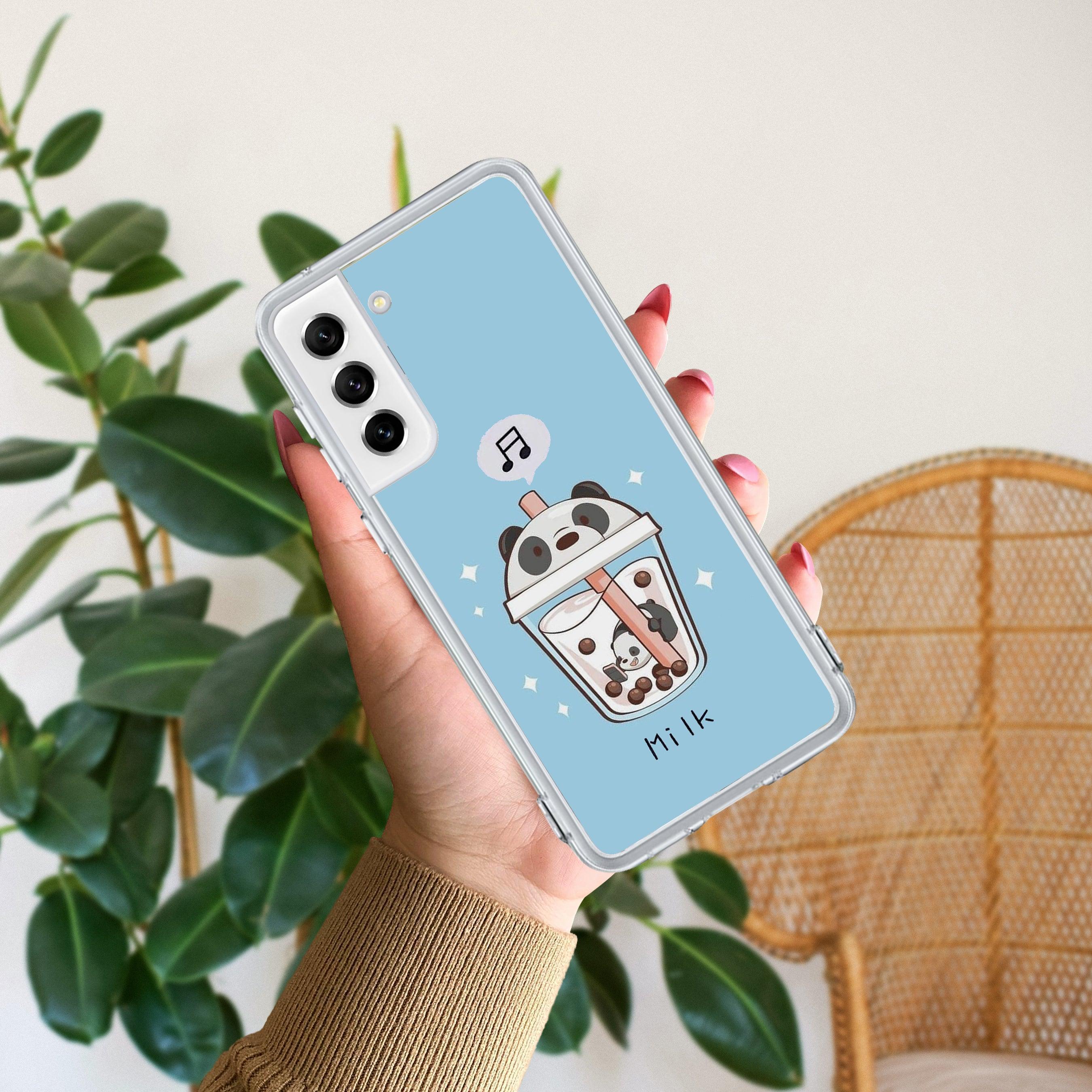 Cartoon Milk Tea We Bare Bears Silicon Case For Samsung