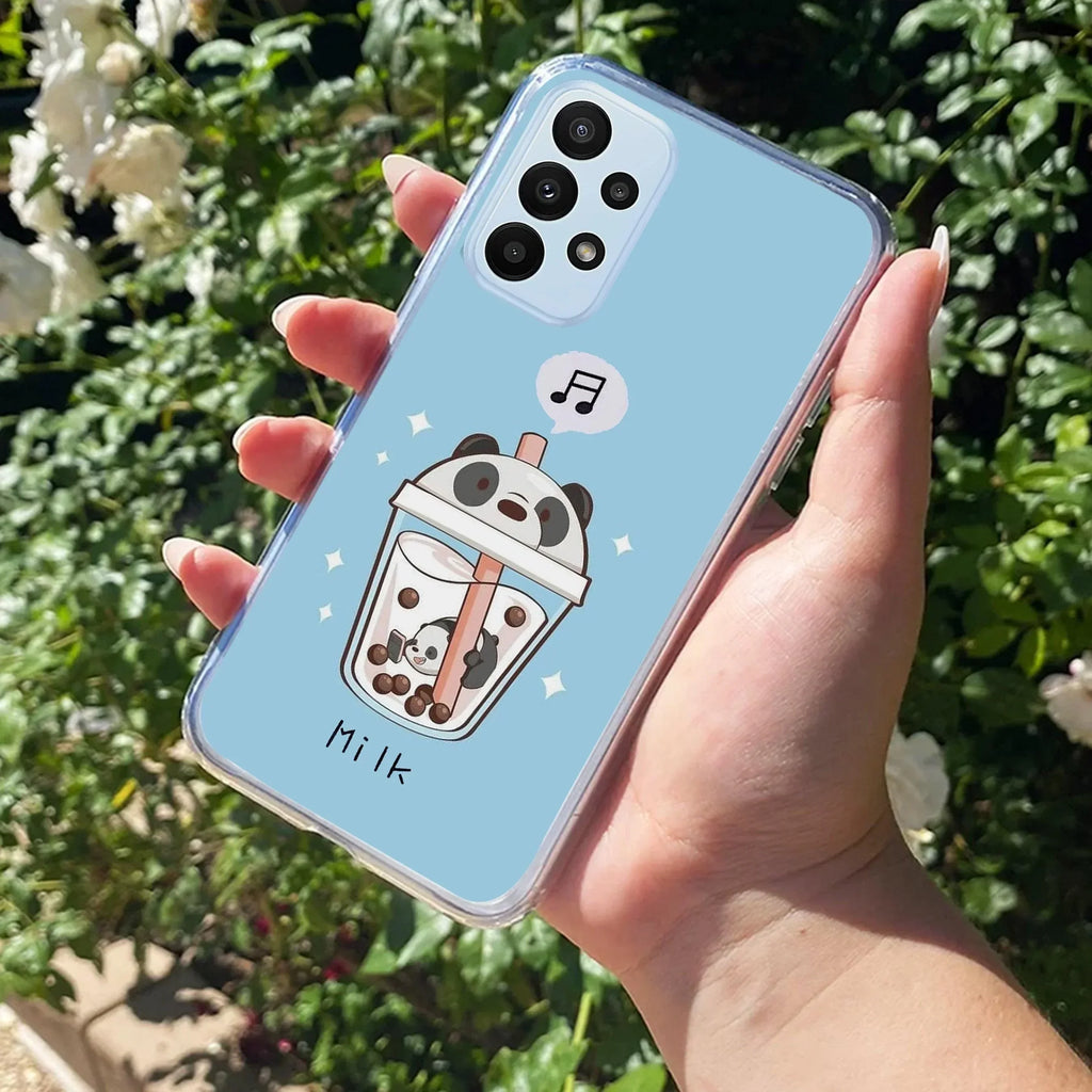 Cartoon Milk Tea We Bare Bears Silicon Case For Samsung Galaxy A13 4G