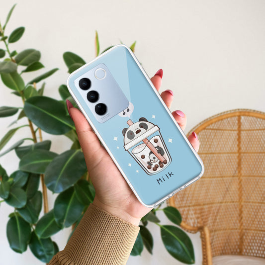 Cartoon Milk Tea We Bare Bears Silicon Case For Vivo ShopOnCliQ