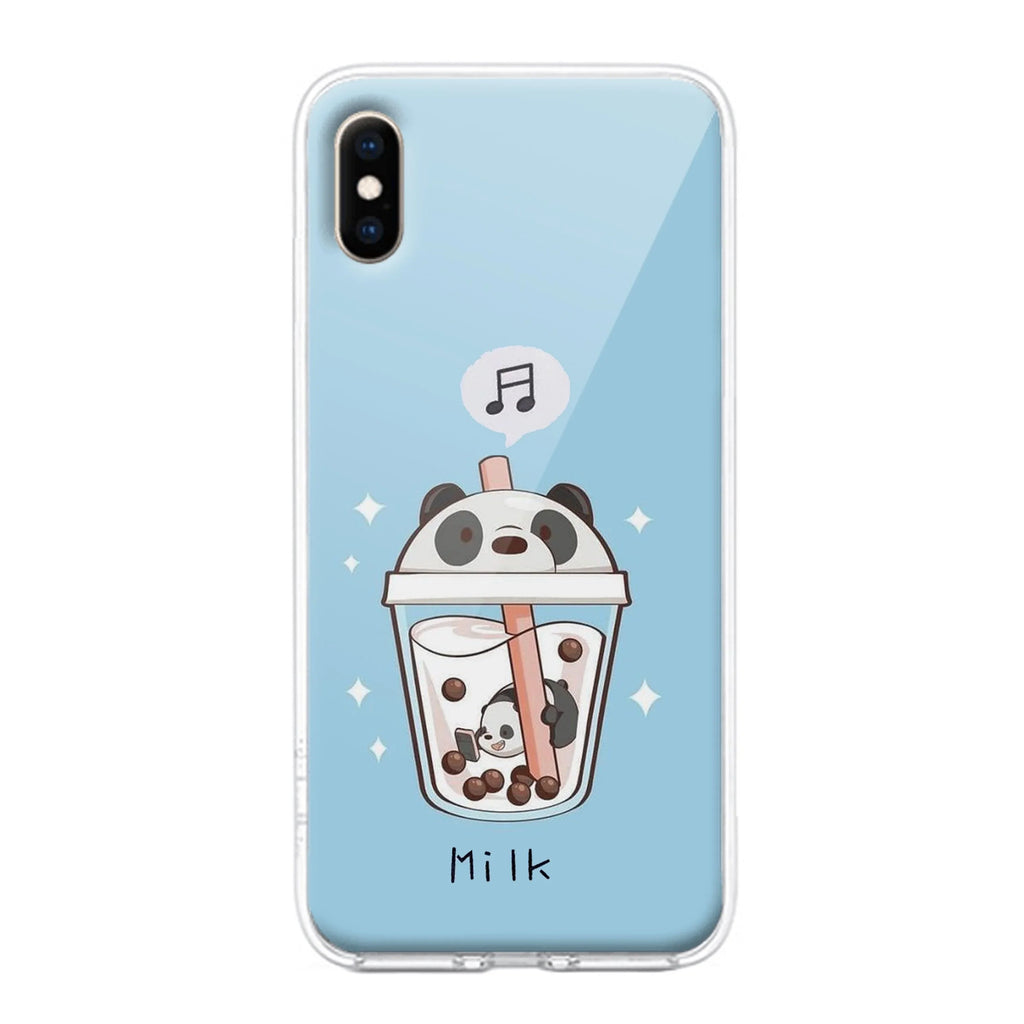 Cartoon Milk Tea We Bare Bears Silicon Case For iPhone
