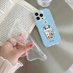Cartoon Matcha Tea We Bare Bears Silicon Case For Vivo T3 Ultra