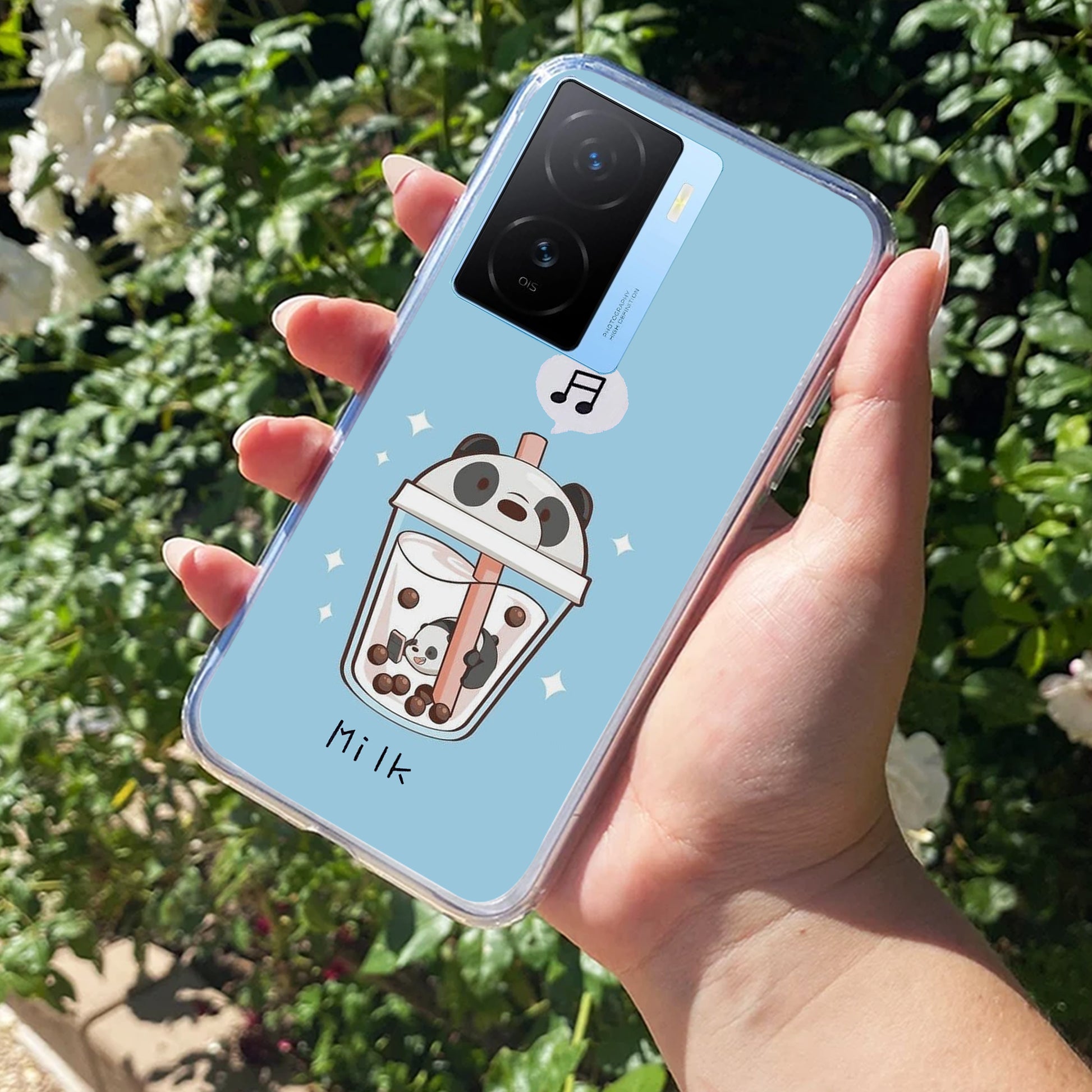 Cartoon Milk Tea We Bare Bears Silicon Case For iQOO ShopOnCliQ