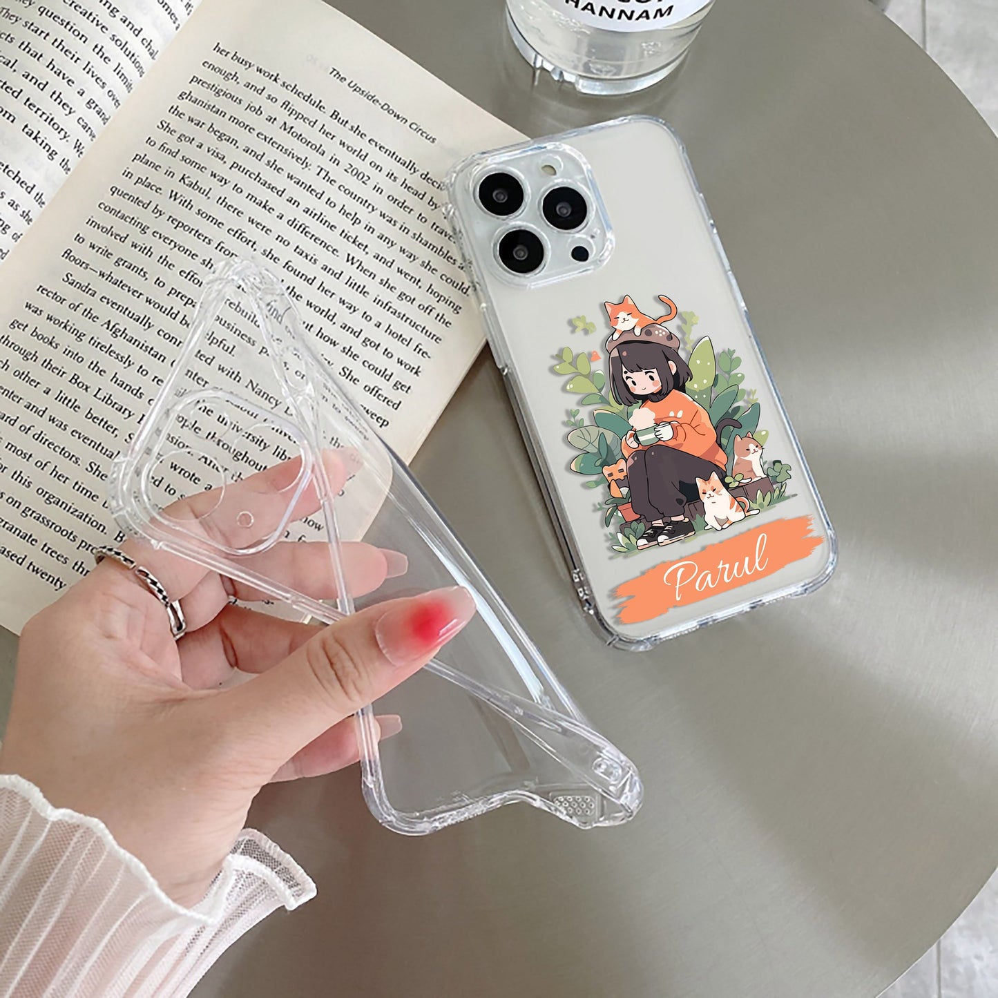 Cat Lover Customize Transparent Silicon Case For Motorola ShopOnCliQ