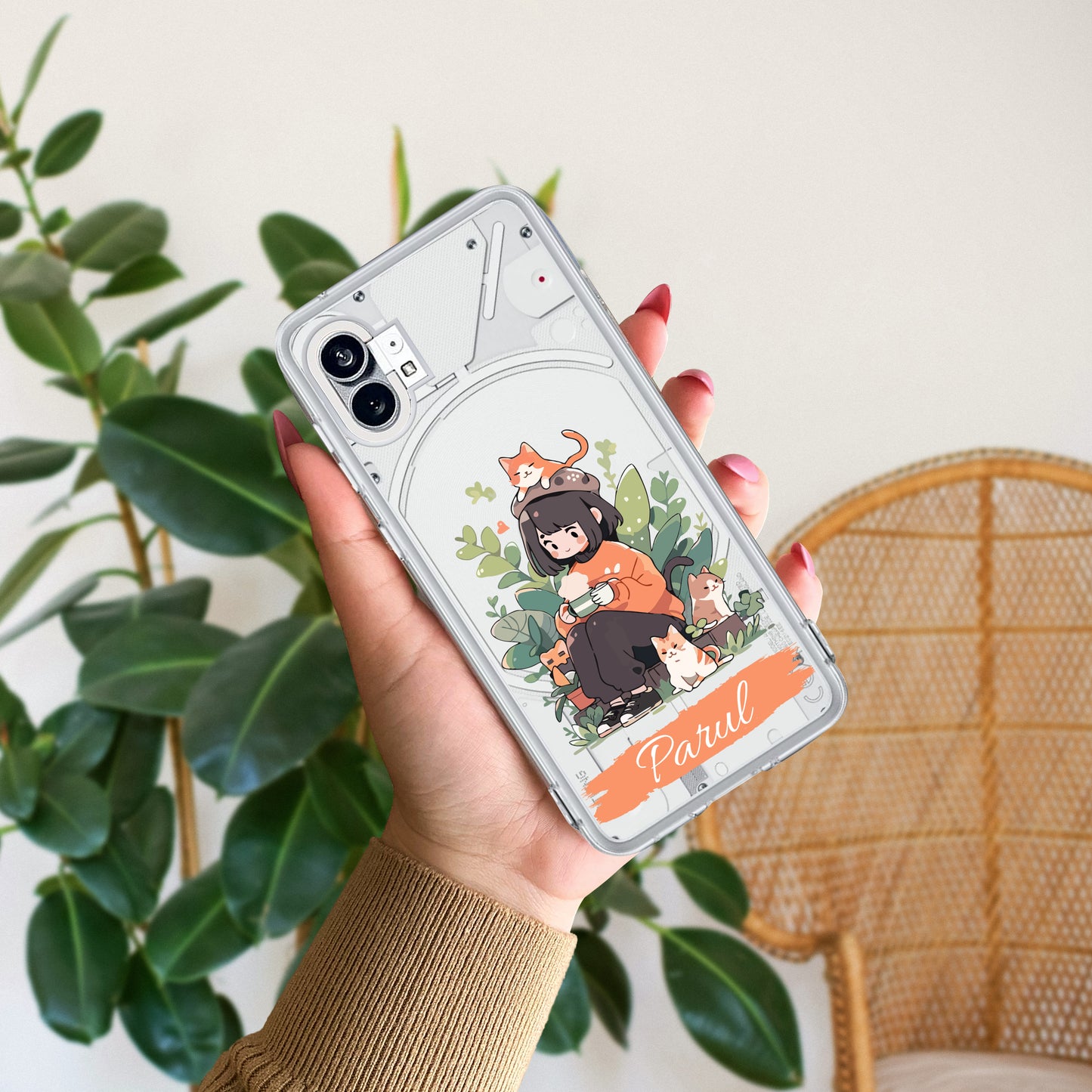 Cat Lover Customize Transparent Silicon Case For Nothing ShopOnCliQ