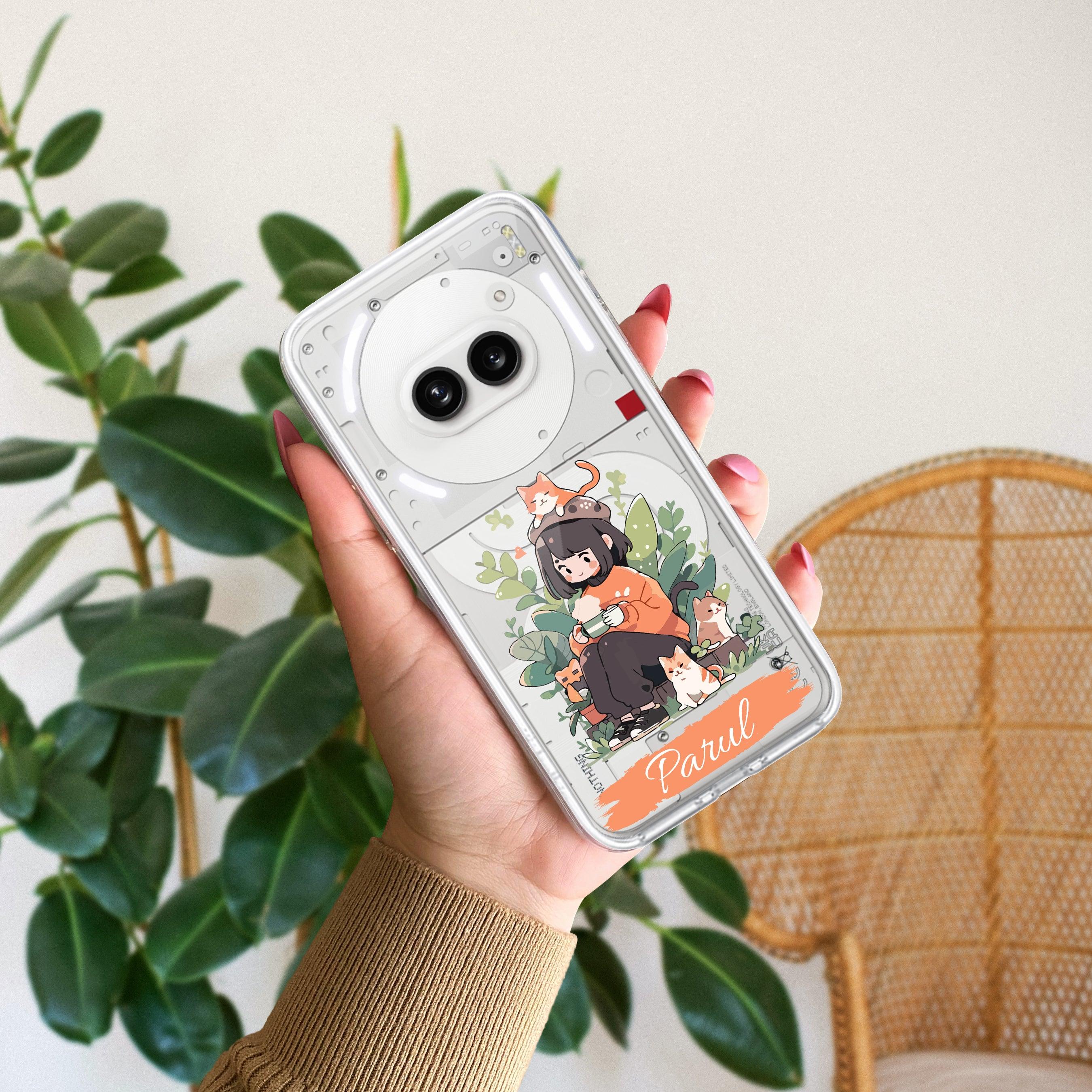 Cat Lover Customize Transparent Silicon Case For Nothing - ShopOnCliQ
