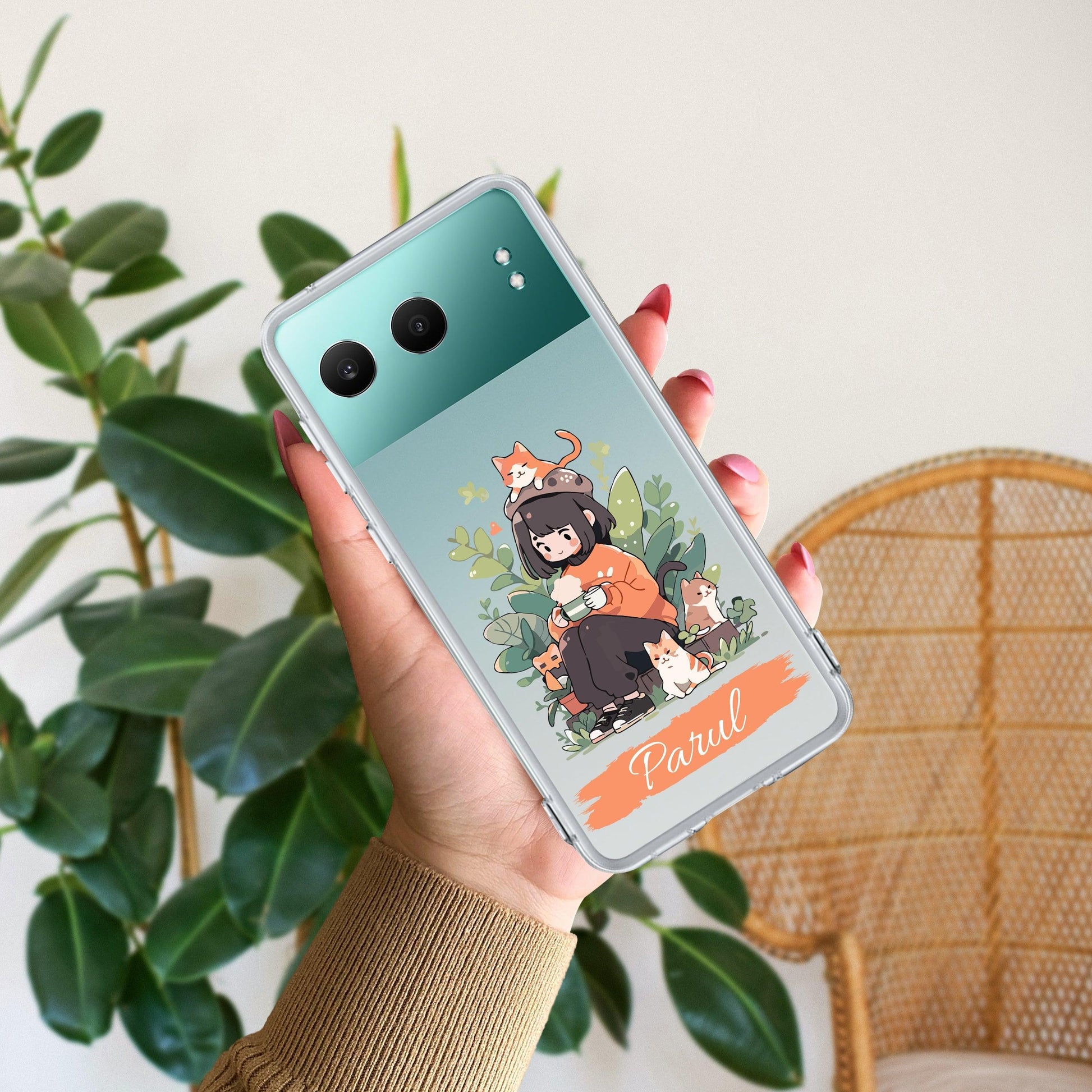 Cat Lover Customize Transparent Silicon Case For OnePlus - ShopOnCliQ