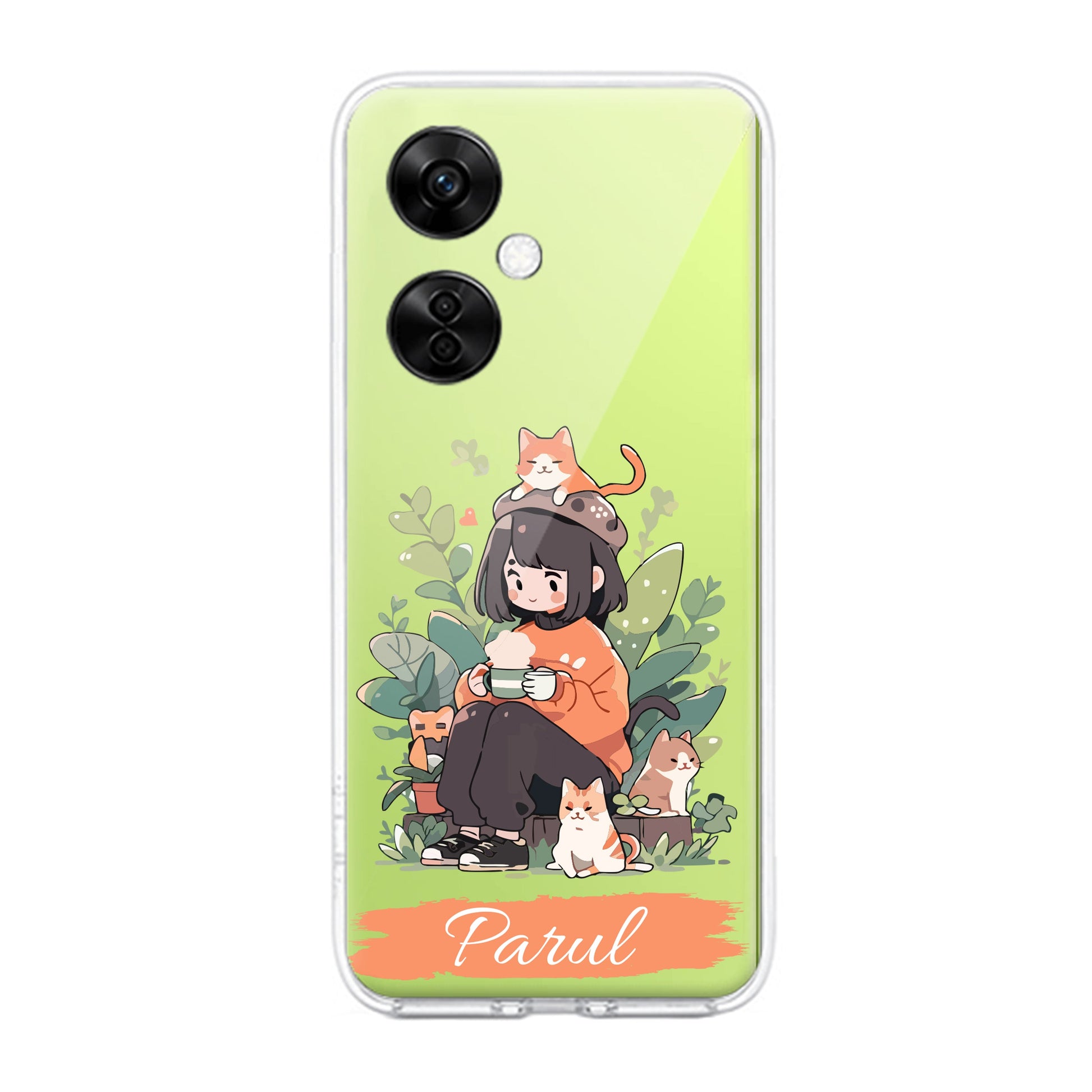 Cat Lover Customize Transparent Silicon Case For OnePlus ShopOnCliQ