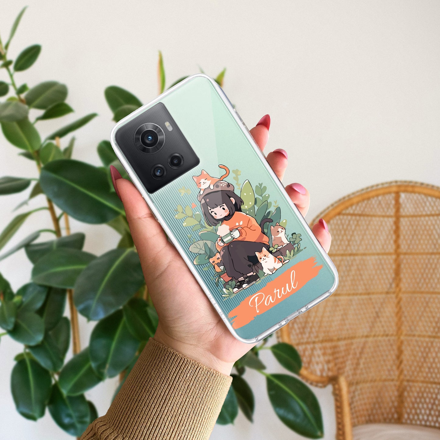 Cat Lover Customize Transparent Silicon Case For OnePlus ShopOnCliQ