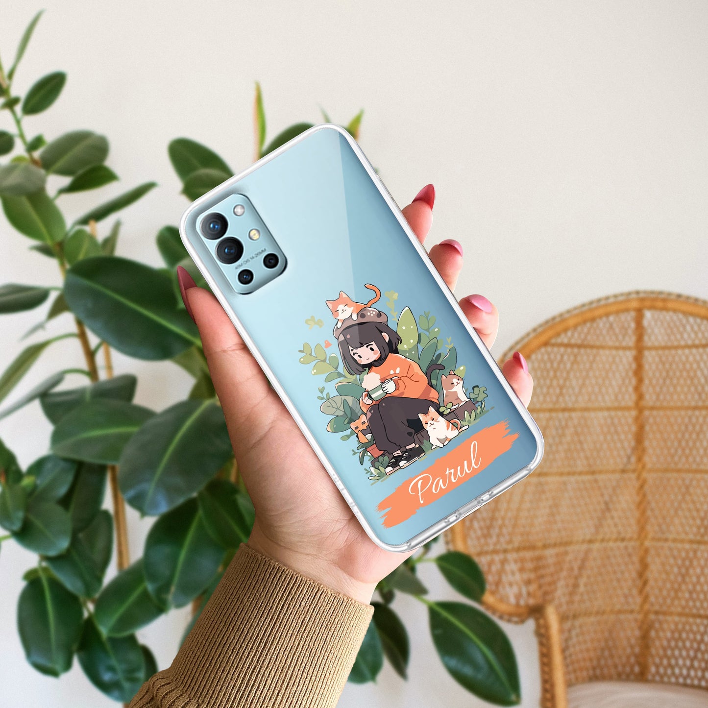 Cat Lover Customize Transparent Silicon Case For OnePlus ShopOnCliQ