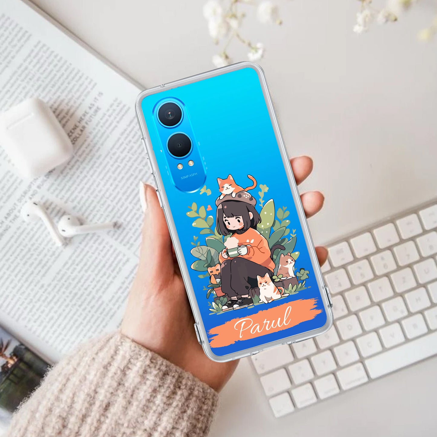 Cat Lover Customize Transparent Silicon Case For OnePlus ShopOnCliQ