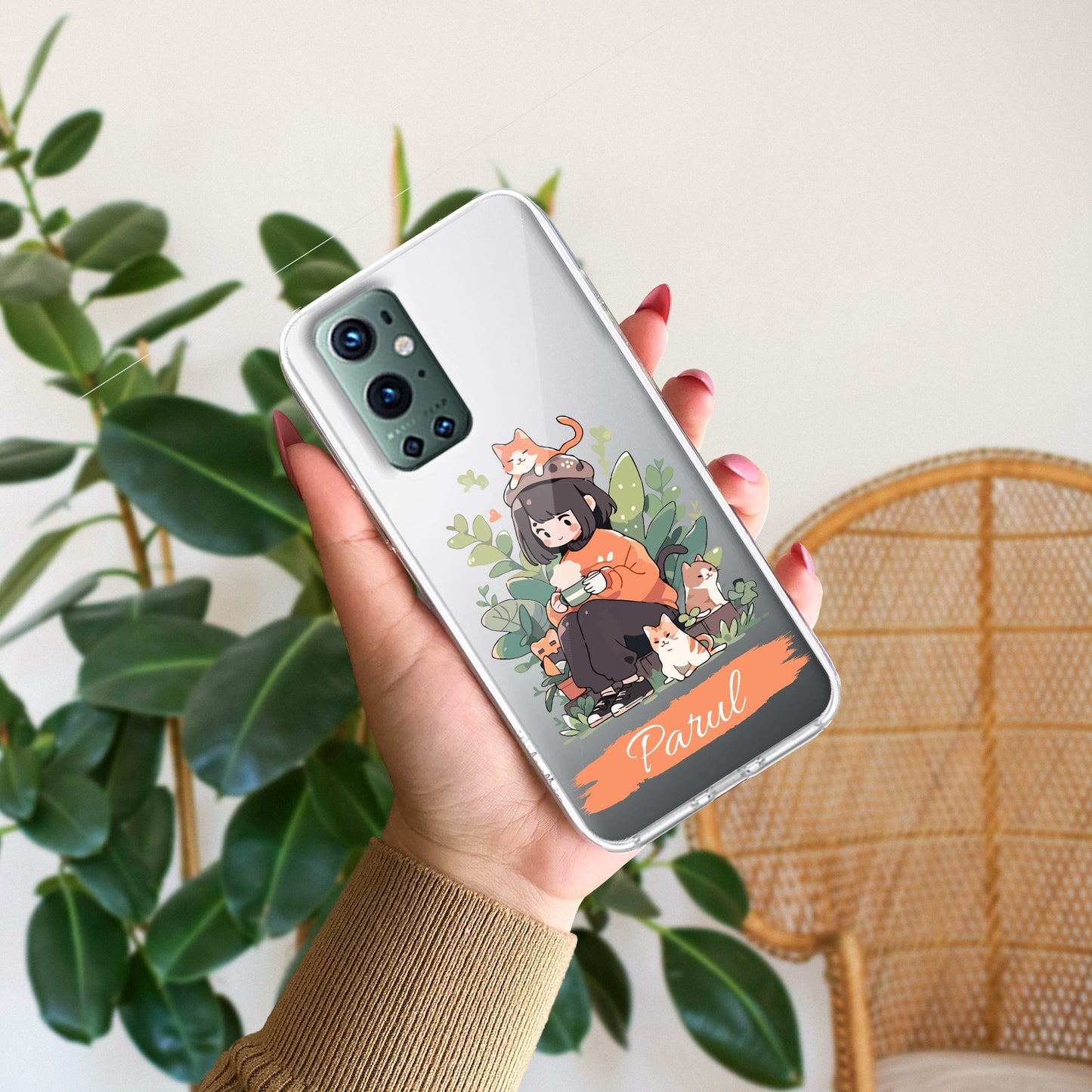 Cat Lover Customize Transparent Silicon Case For OnePlus - ShopOnCliQ