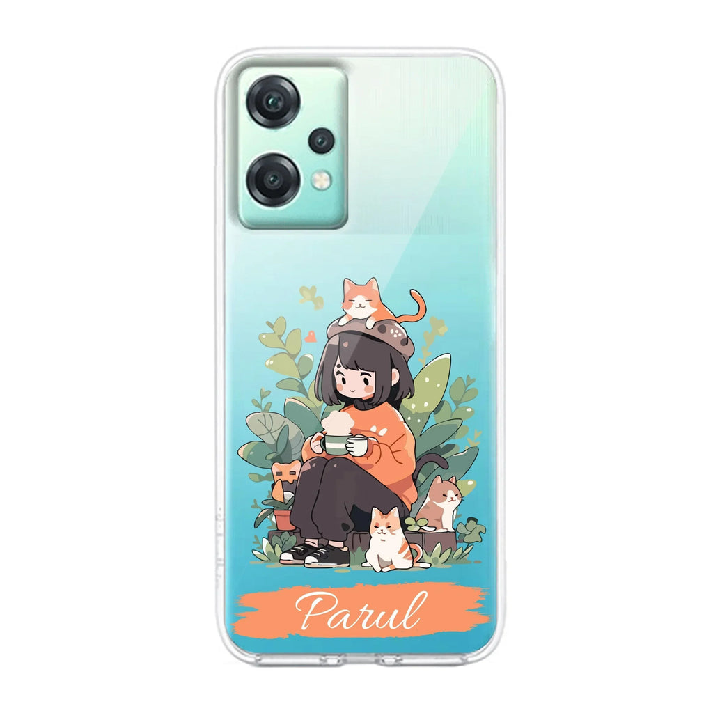 Cat Lover Customize Transparent Silicon Case For OnePlus - ShopOnCliQ