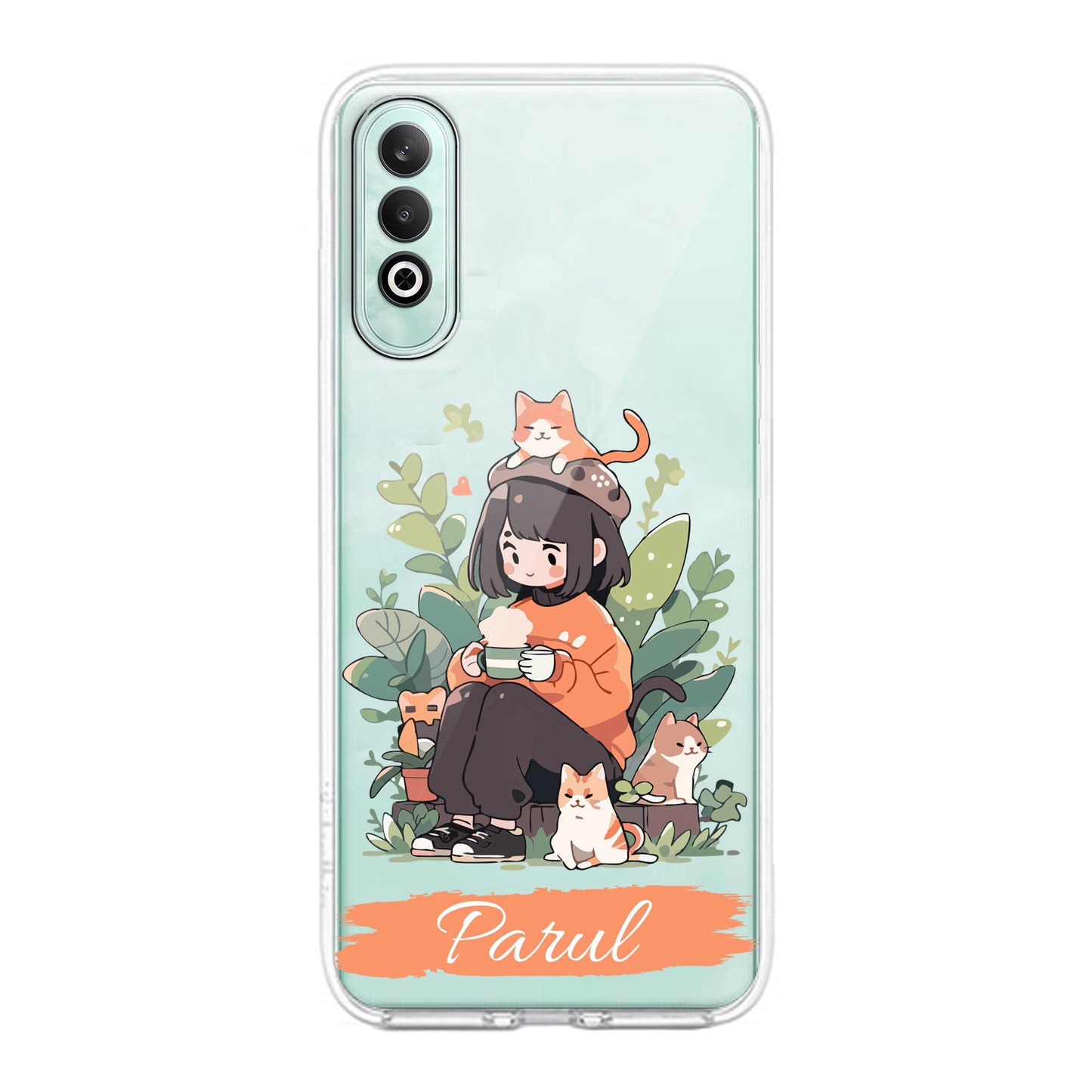 Cat Lover Customize Transparent Silicon Case For OnePlus - ShopOnCliQ