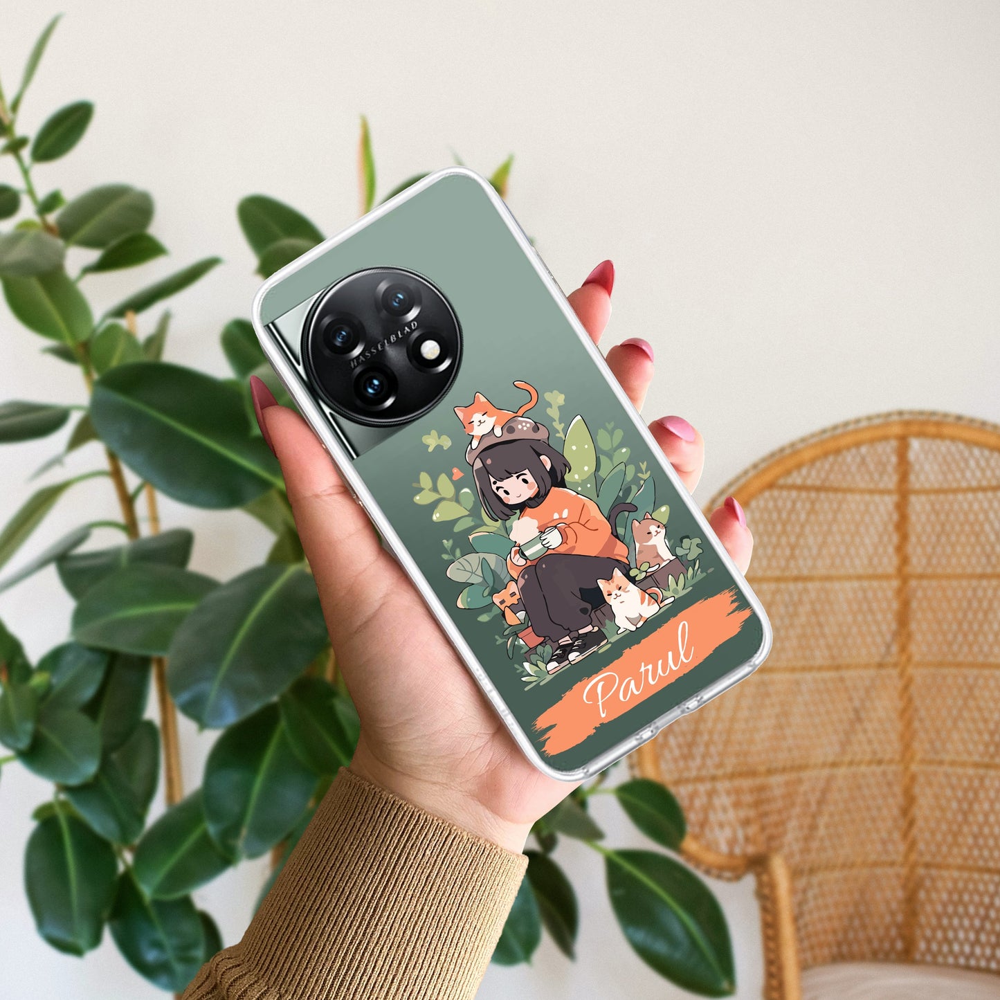 Cat Lover Customize Transparent Silicon Case For OnePlus - ShopOnCliQ