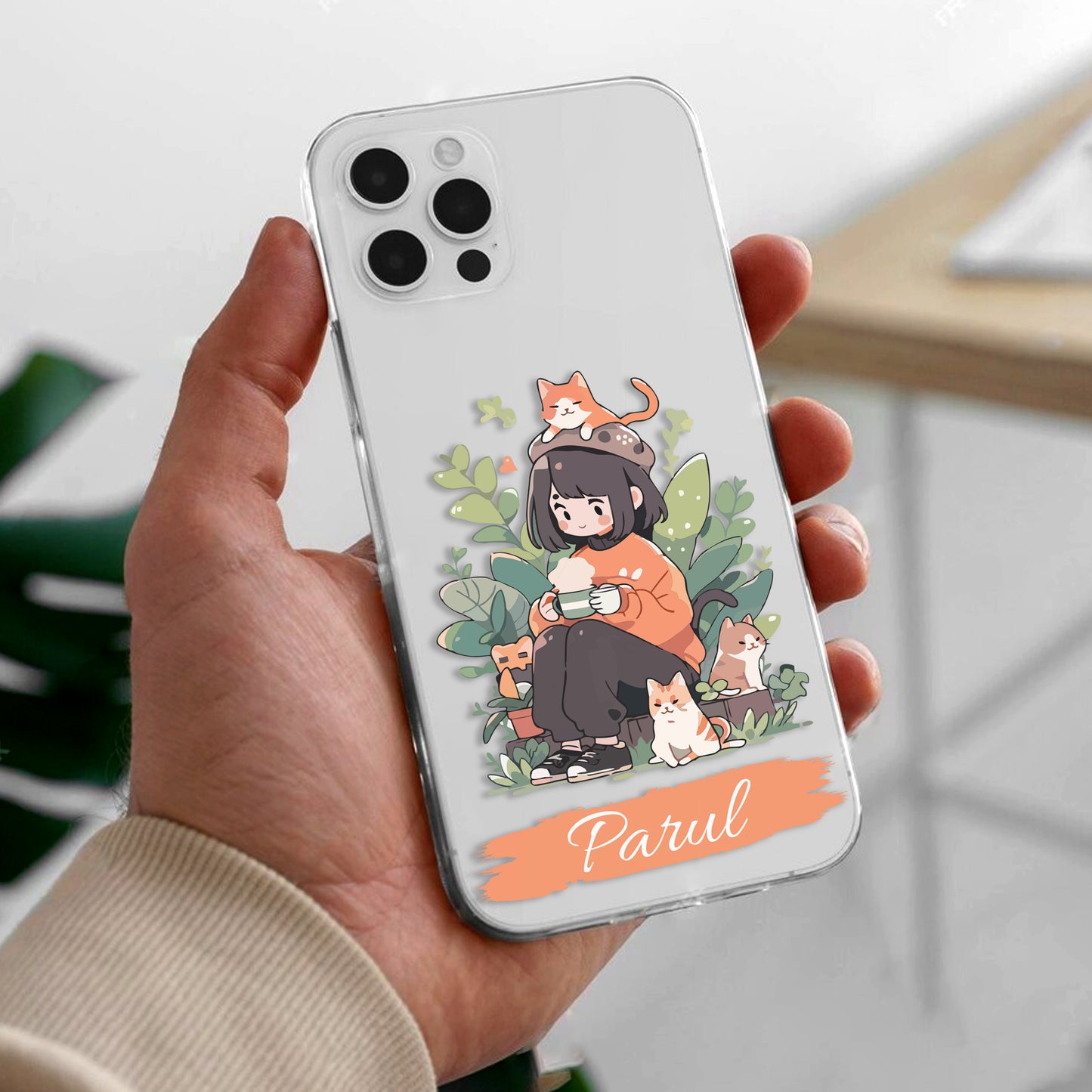 Cat Lover Customize Transparent Silicon Case For OnePlus ShopOnCliQ