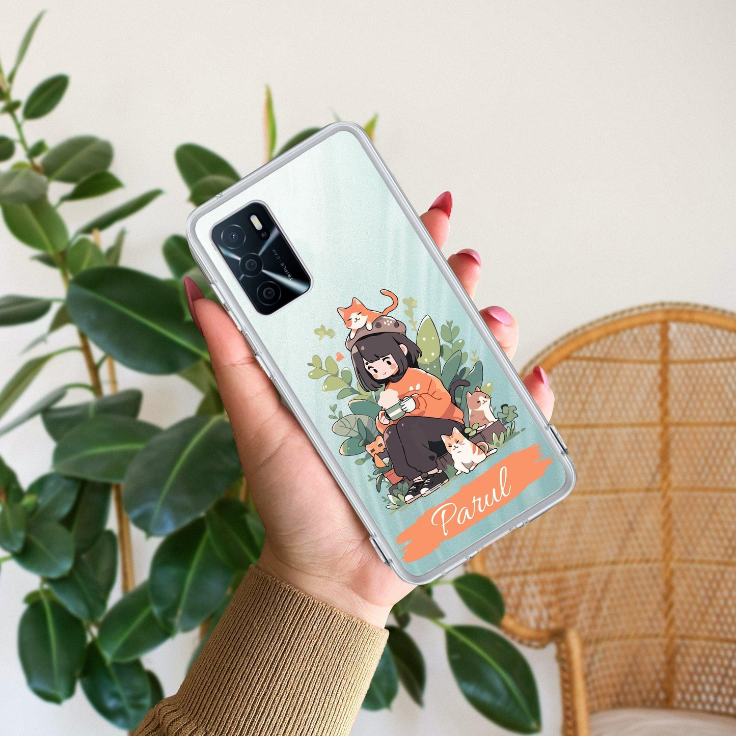 Cat Lover Customize Transparent Silicon Case For Oppo - ShopOnCliQ