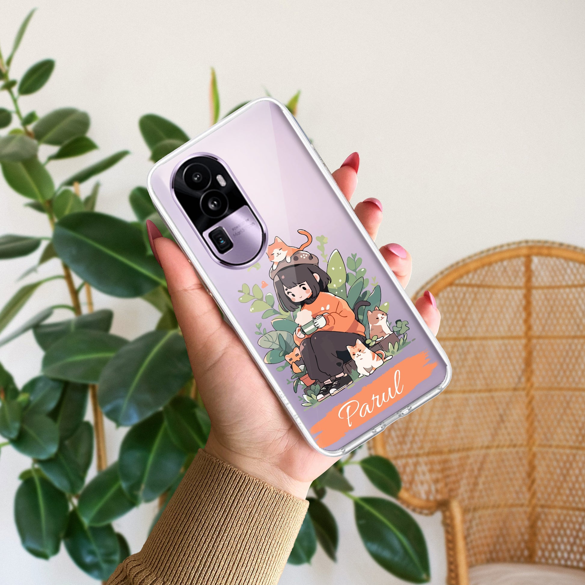 Cat Lover Customize Transparent Silicon Case For Oppo ShopOnCliQ