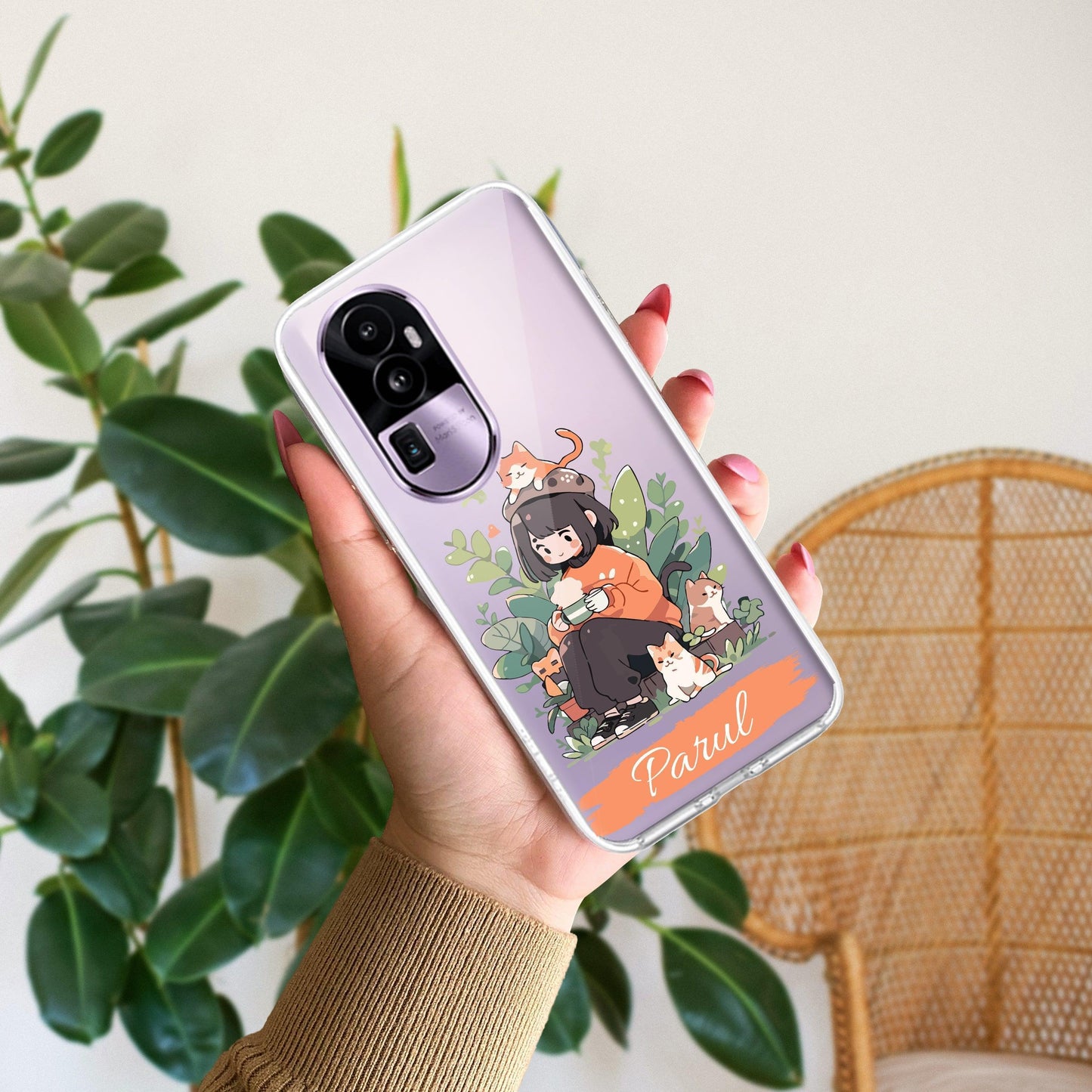 Cat Lover Customize Transparent Silicon Case For Oppo - ShopOnCliQ