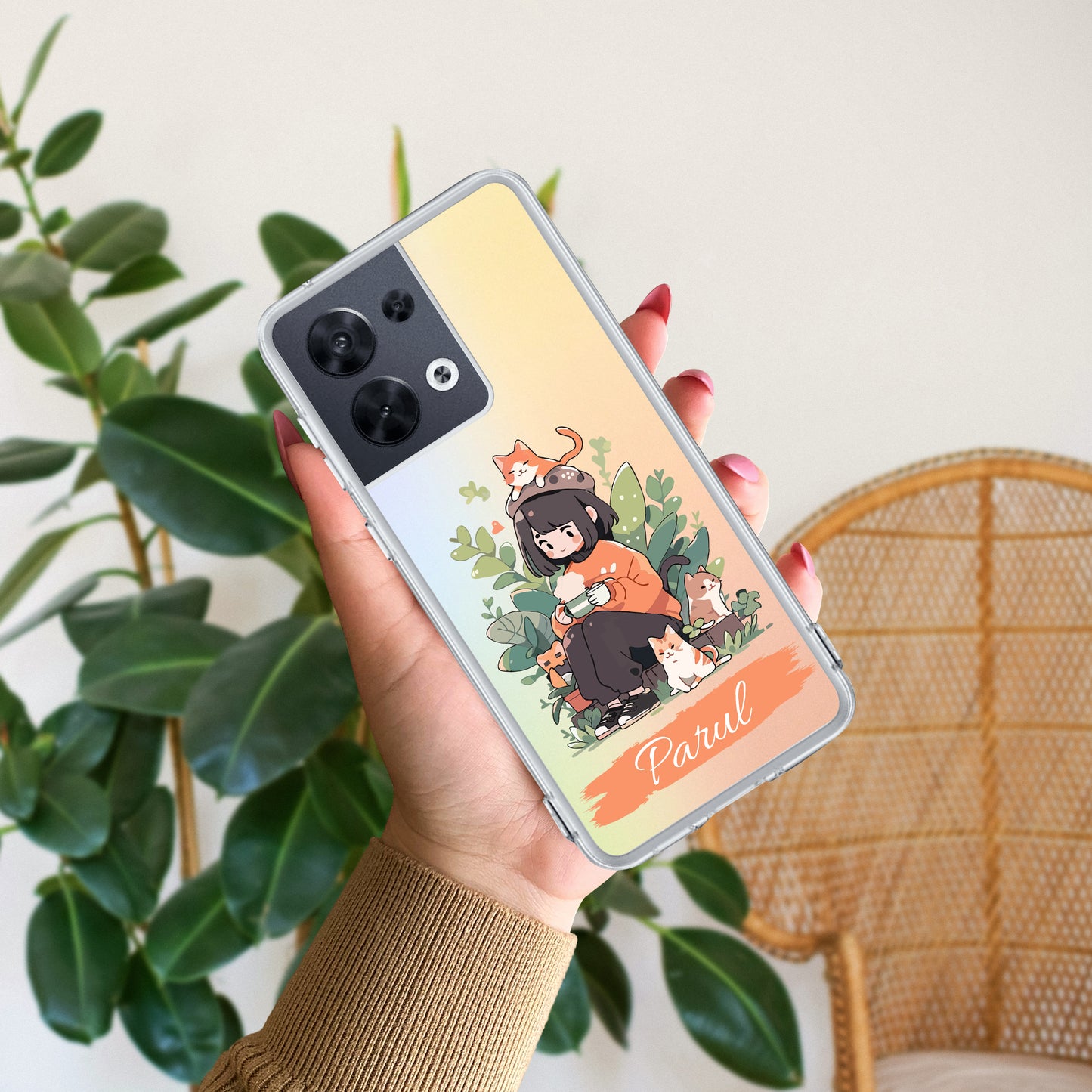 Cat Lover Customize Transparent Silicon Case For Oppo ShopOnCliQ