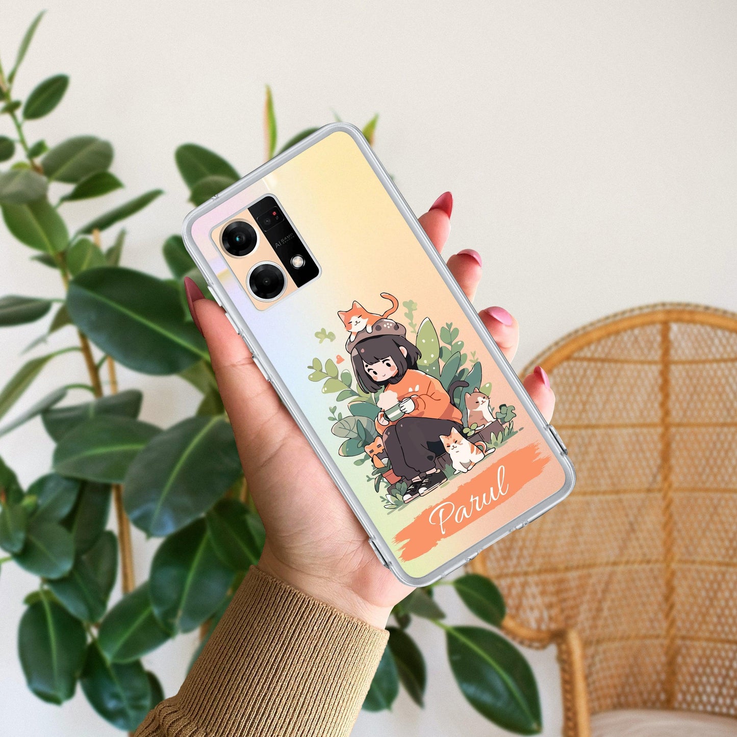 Cat Lover Customize Transparent Silicon Case For Oppo - ShopOnCliQ