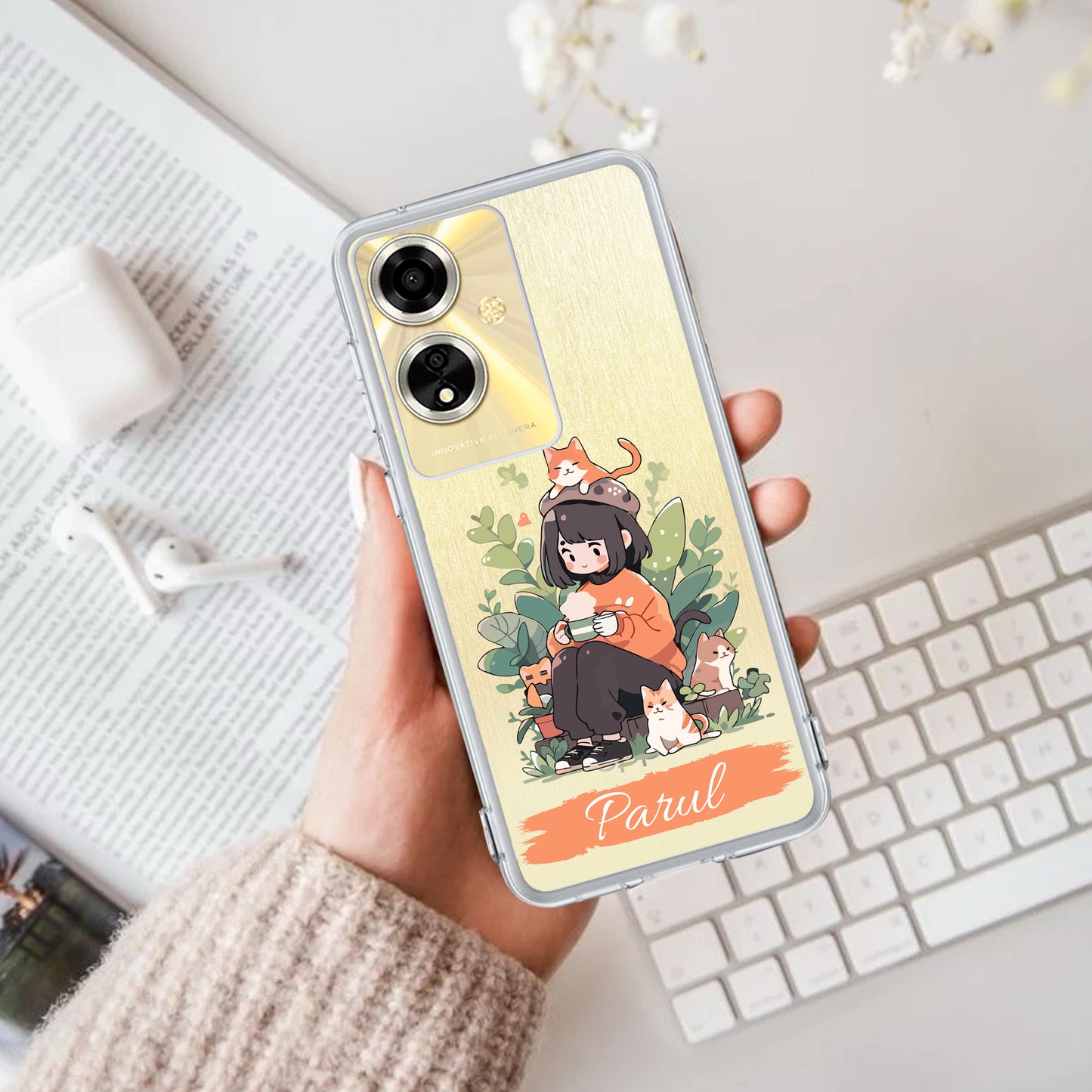 Cat Lover Customize Transparent Silicon Case For Oppo ShopOnCliQ