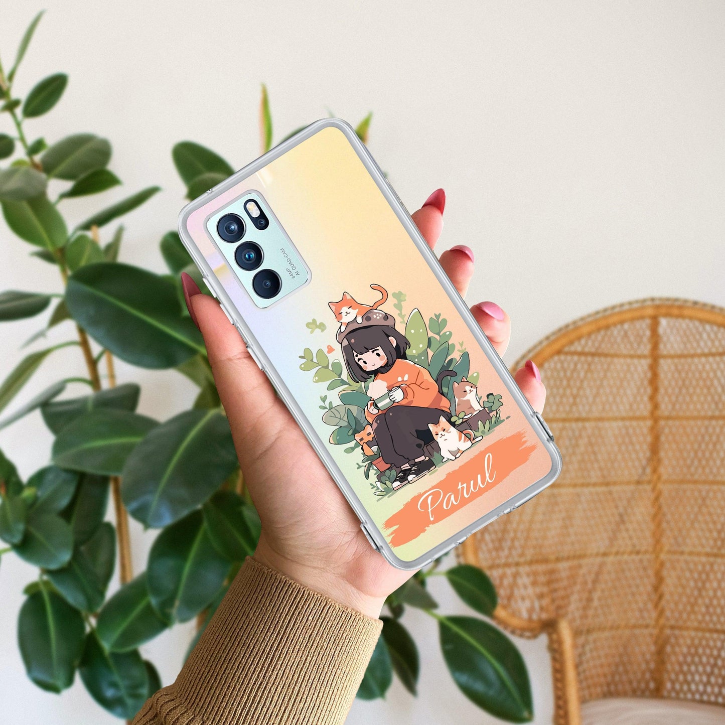 Cat Lover Customize Transparent Silicon Case For Oppo - ShopOnCliQ