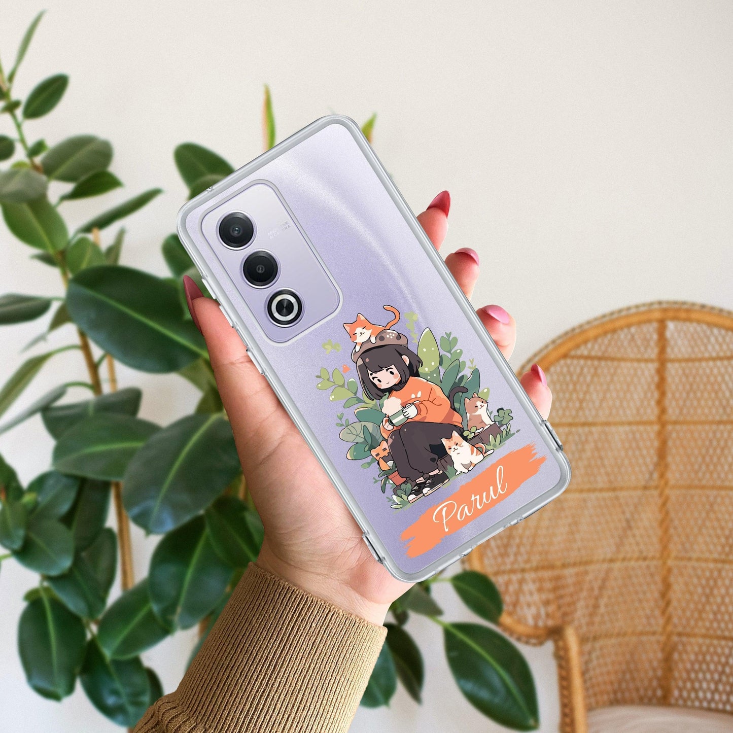 Cat Lover Customize Transparent Silicon Case For Oppo - ShopOnCliQ