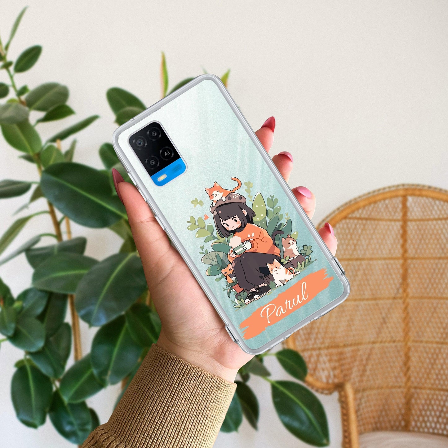 Cat Lover Customize Transparent Silicon Case For Oppo - ShopOnCliQ